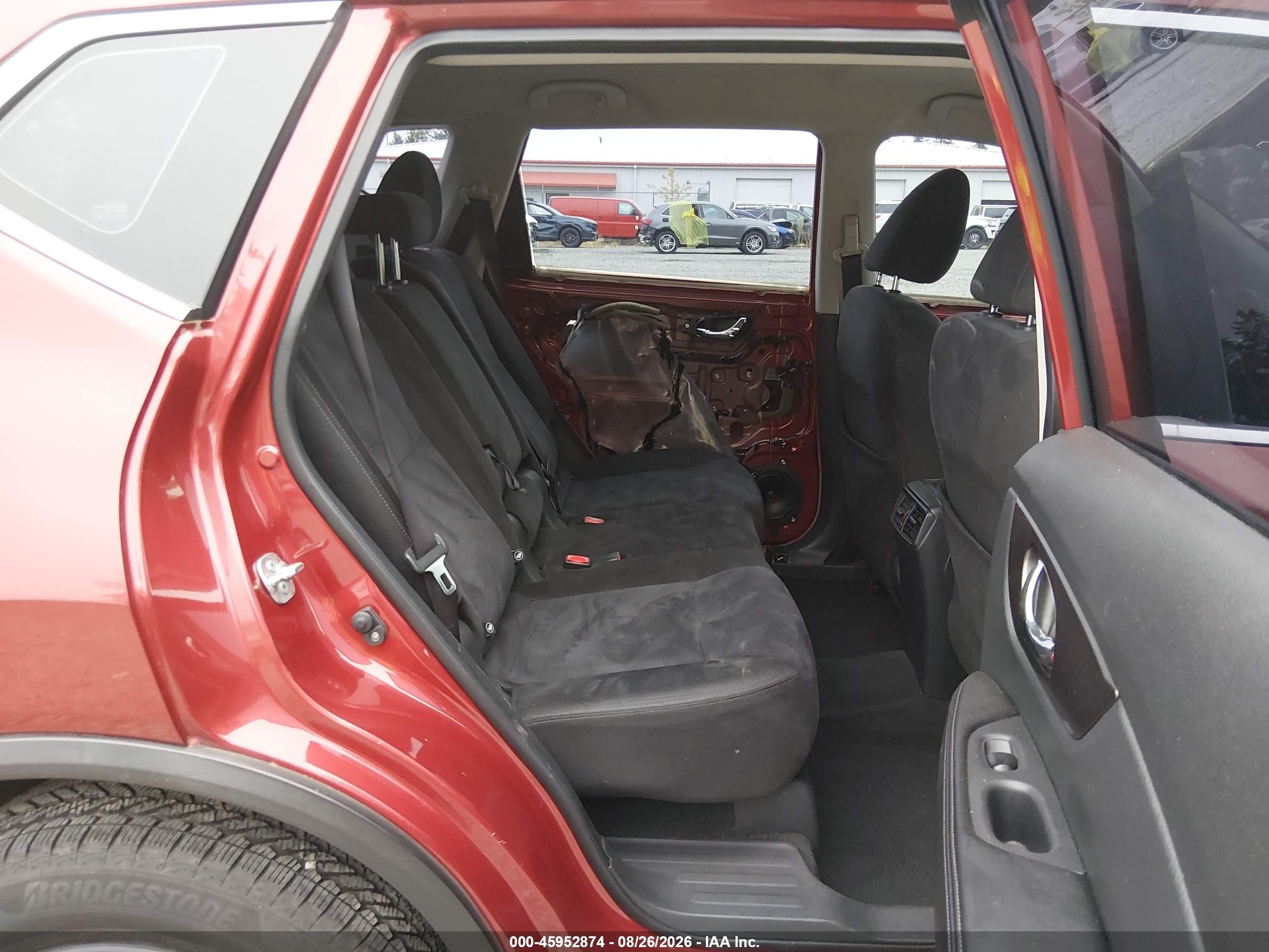 2015 Nissan Rogue S/sl/sv Red vin: KNMAT2MT2FP553308