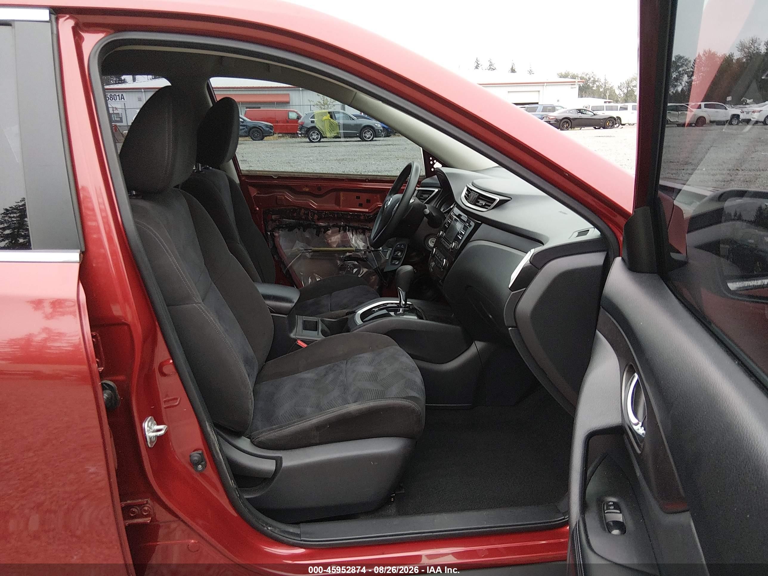2015 Nissan Rogue S/sl/sv Red vin: KNMAT2MT2FP553308