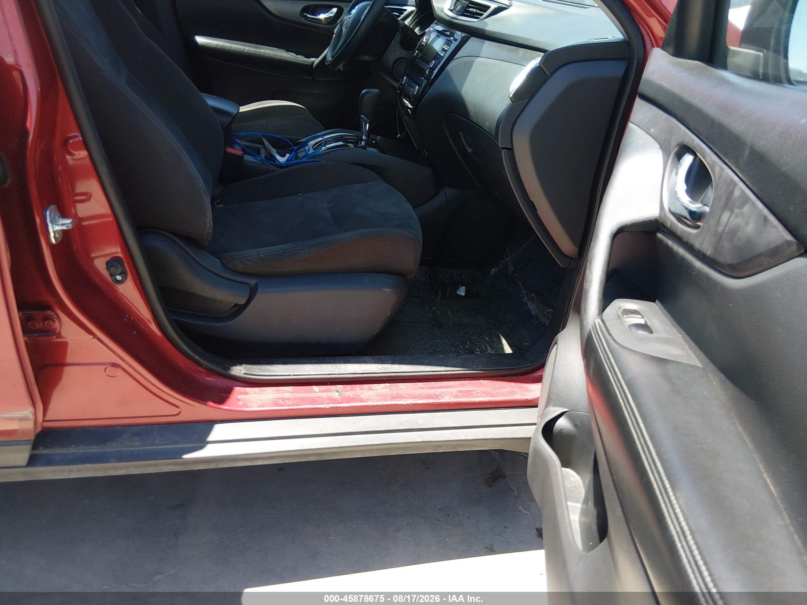 2015 Nissan Rogue Sv Темно-бордовый vin: KNMAT2MT2FP561599