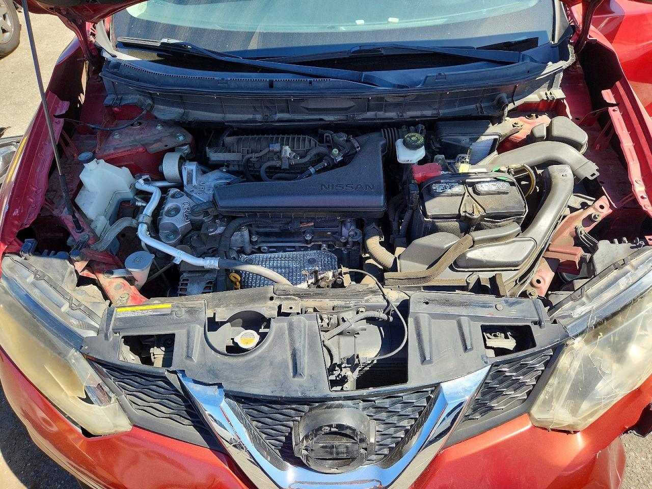 2015 Nissan Rogue Sv Red vin: KNMAT2MT2FP573140