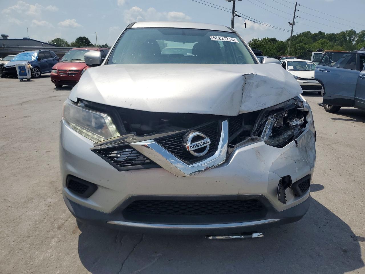 2015 Nissan Rogue S Silver vin: KNMAT2MT2FP576622
