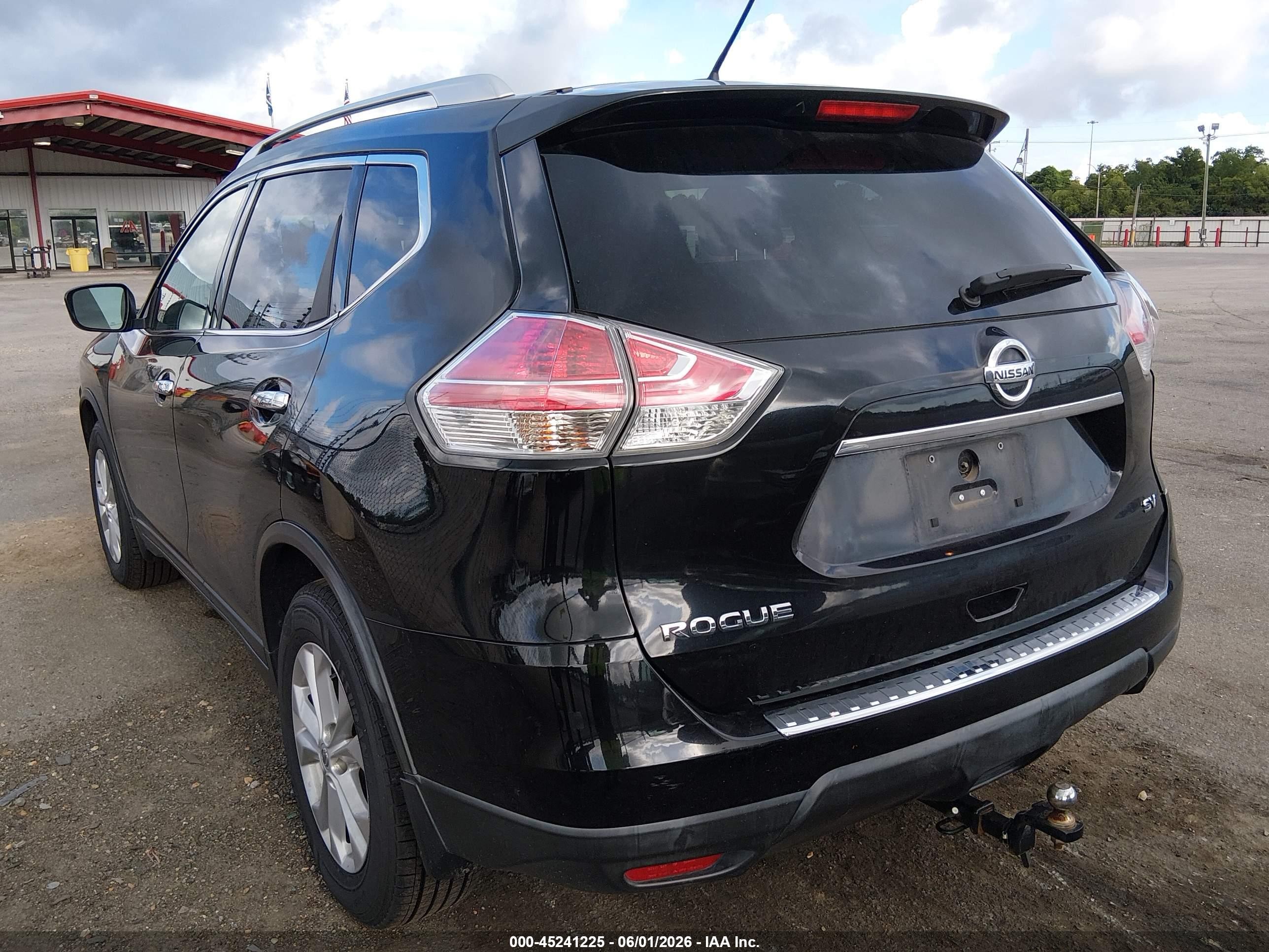 2015 Nissan Rogue Sv Black vin: KNMAT2MT3FP504487
