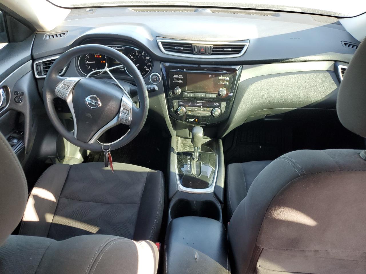 2015 Nissan Rogue S Black vin: KNMAT2MT3FP529678