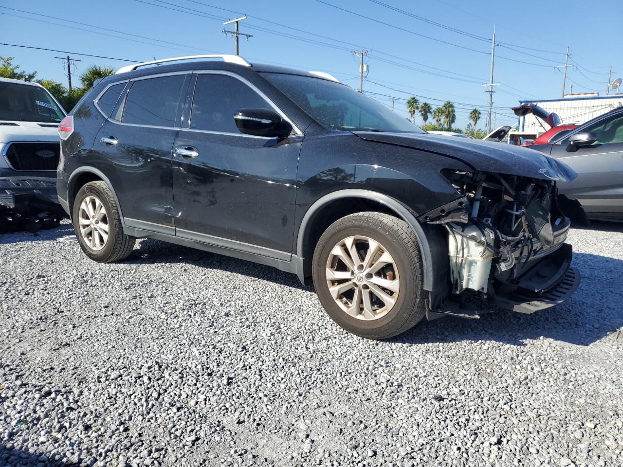 2015 Nissan Rogue S Black vin: KNMAT2MT3FP529678