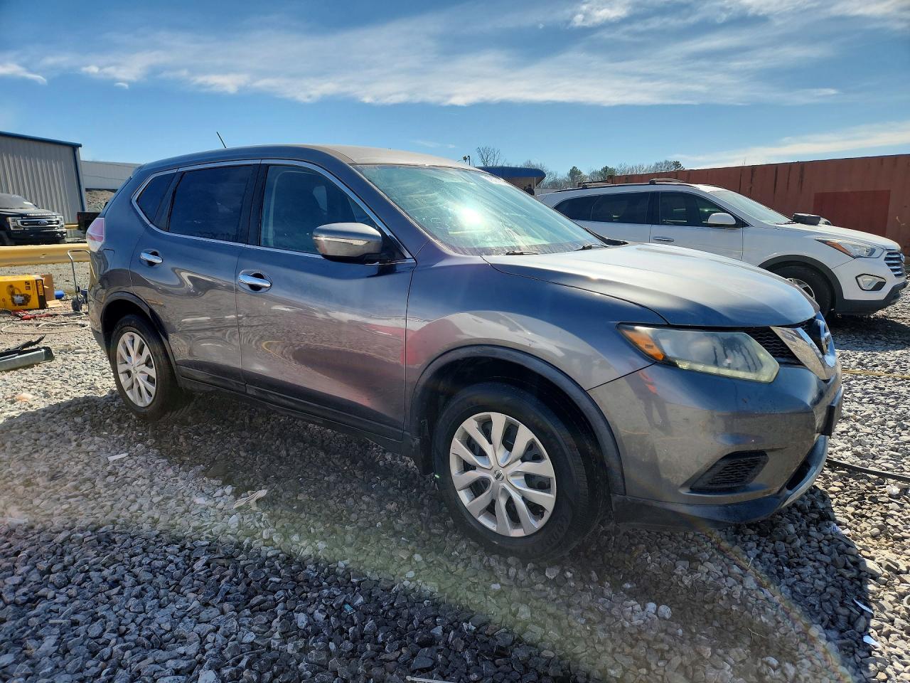 2015 Nissan Rogue S Gray vin: KNMAT2MT3FP551809