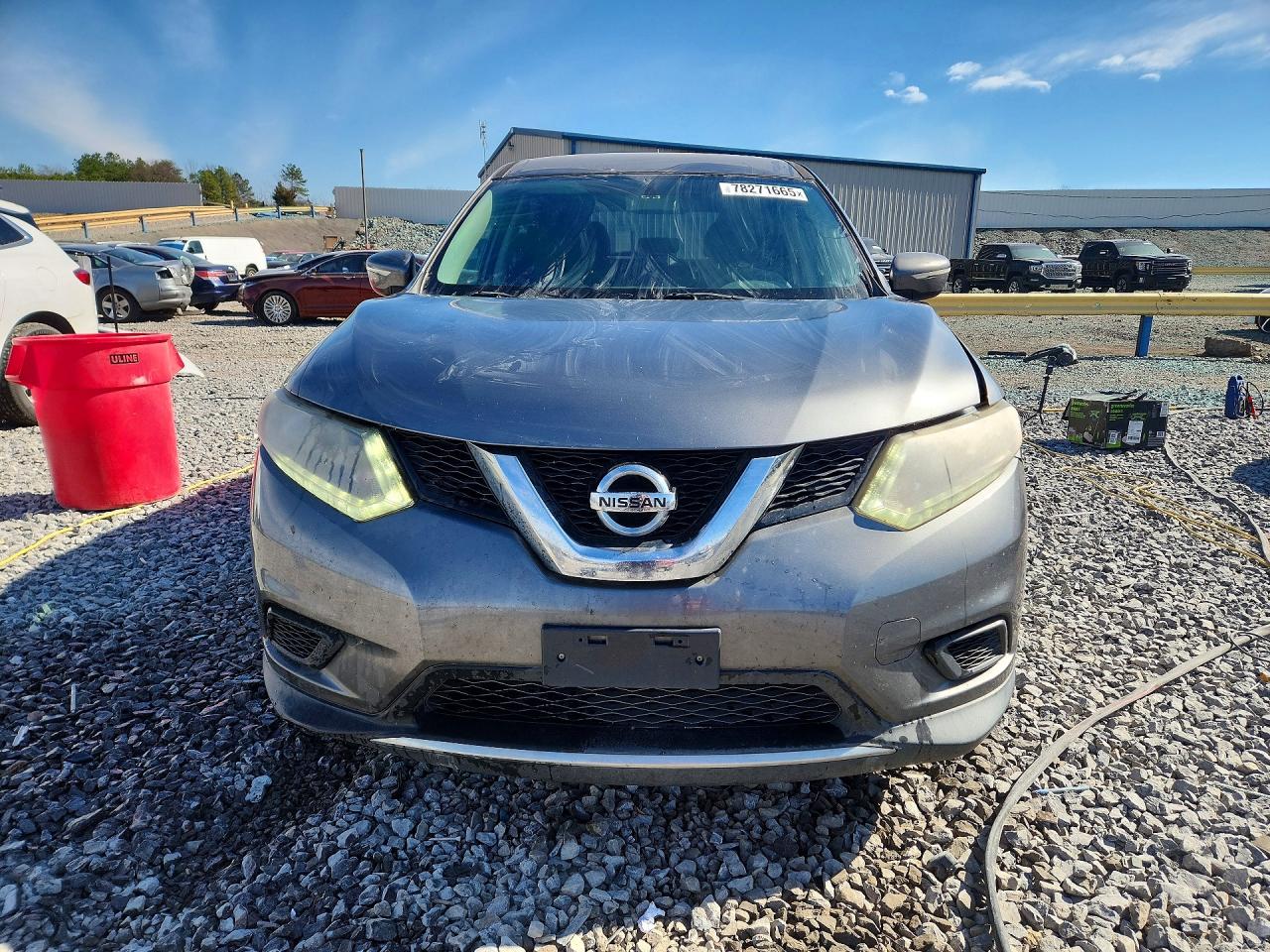 2015 Nissan Rogue S Gray vin: KNMAT2MT3FP551809