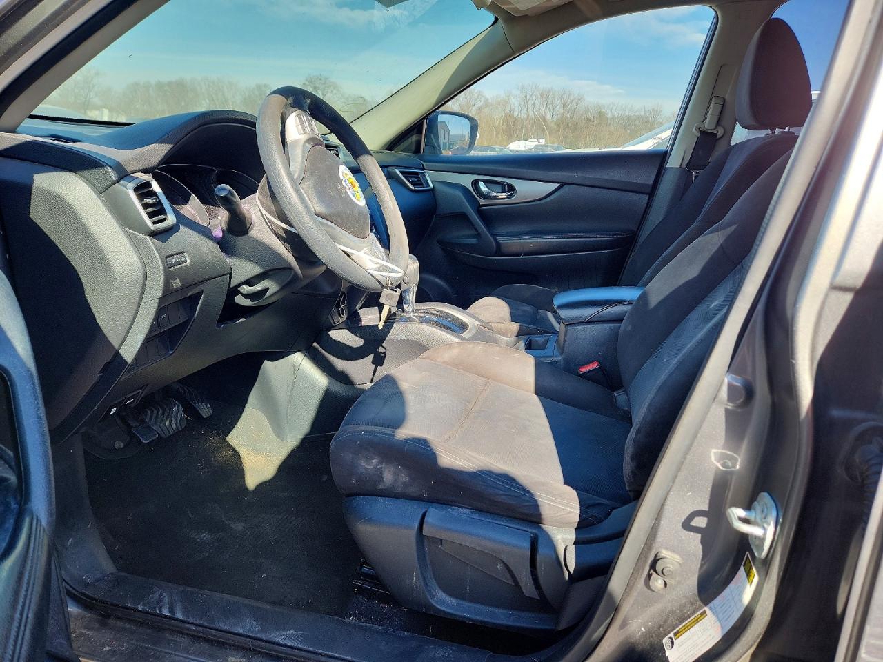 2015 Nissan Rogue S Gray vin: KNMAT2MT3FP551809