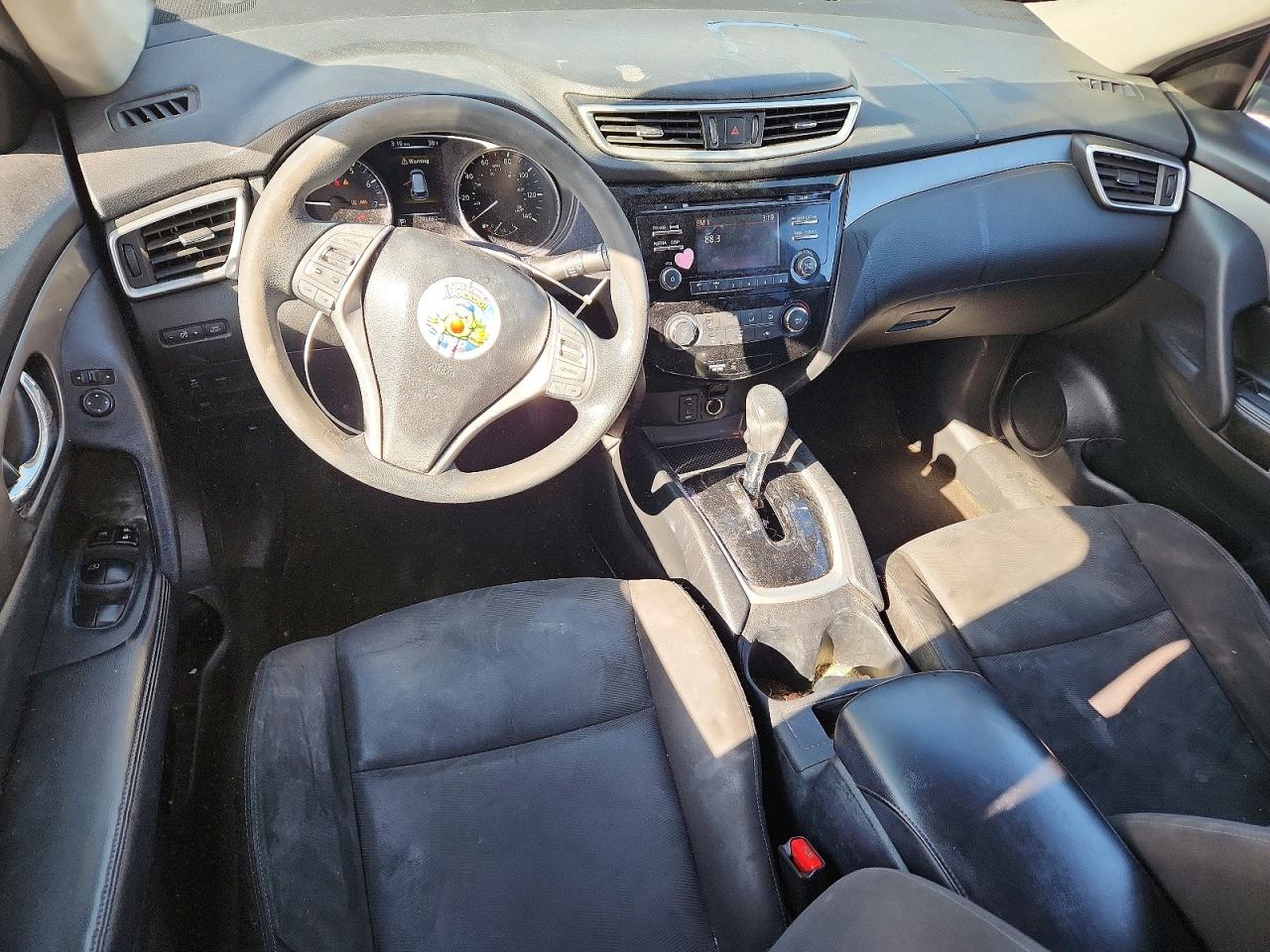 2015 Nissan Rogue S Gray vin: KNMAT2MT3FP551809