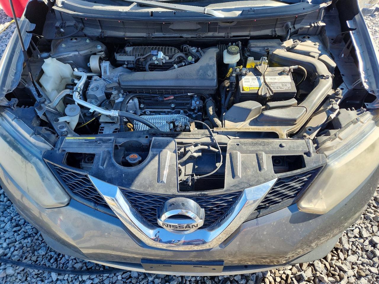 2015 Nissan Rogue S Gray vin: KNMAT2MT3FP551809