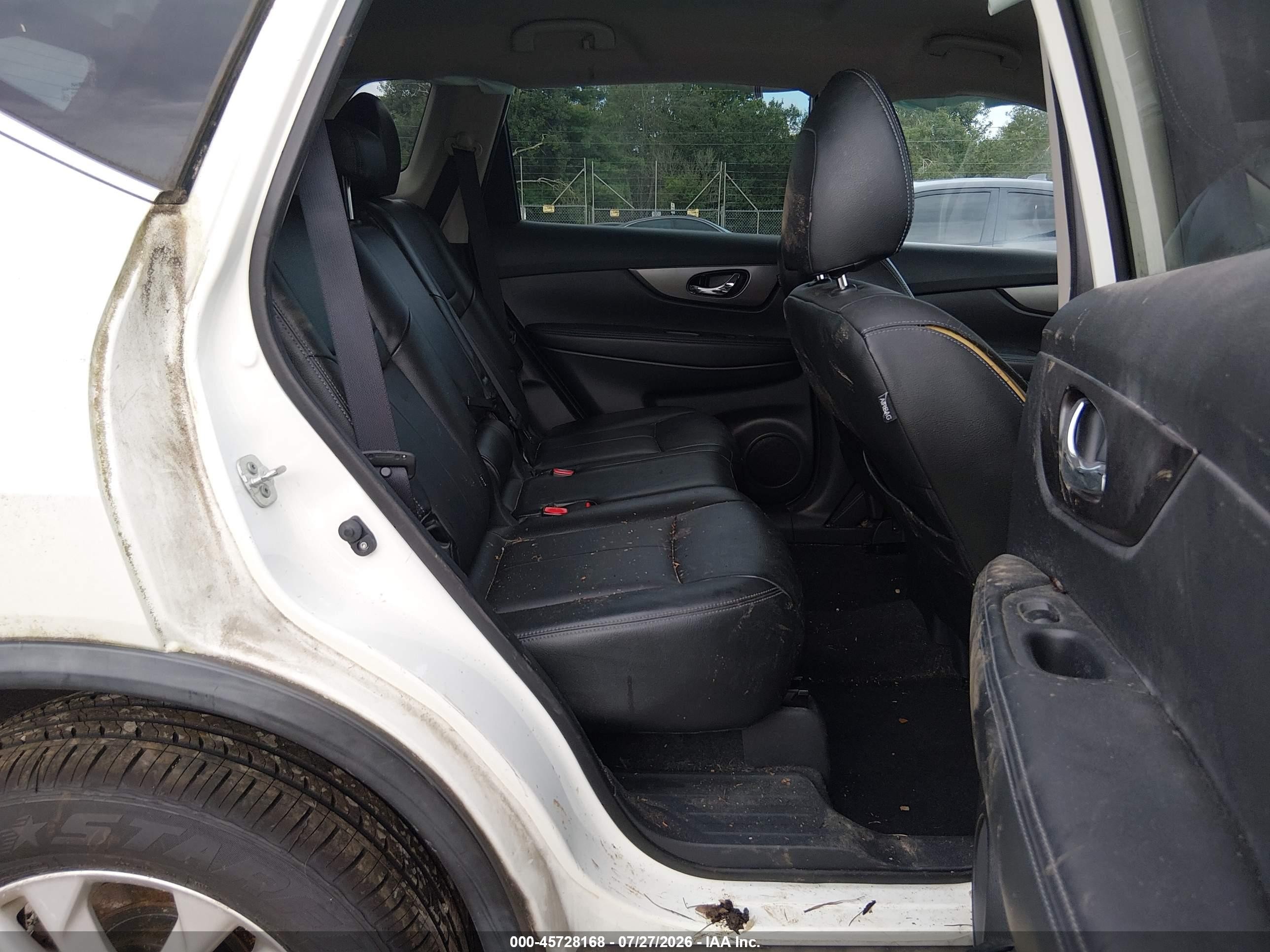 2015 Nissan Rogue Sv White vin: KNMAT2MT3FP558971