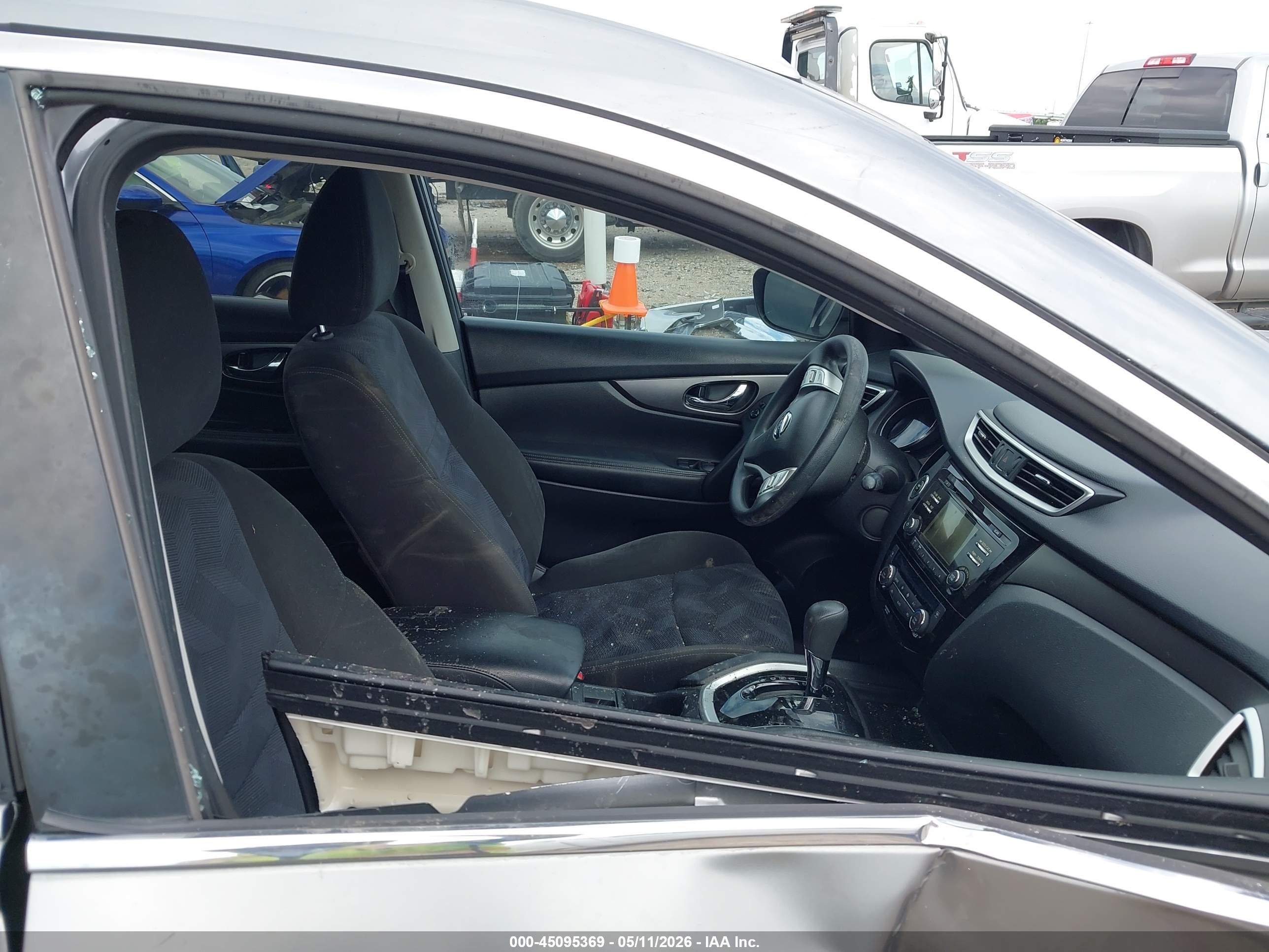 2015 Nissan Rogue Sv Gray vin: KNMAT2MT3FP584812