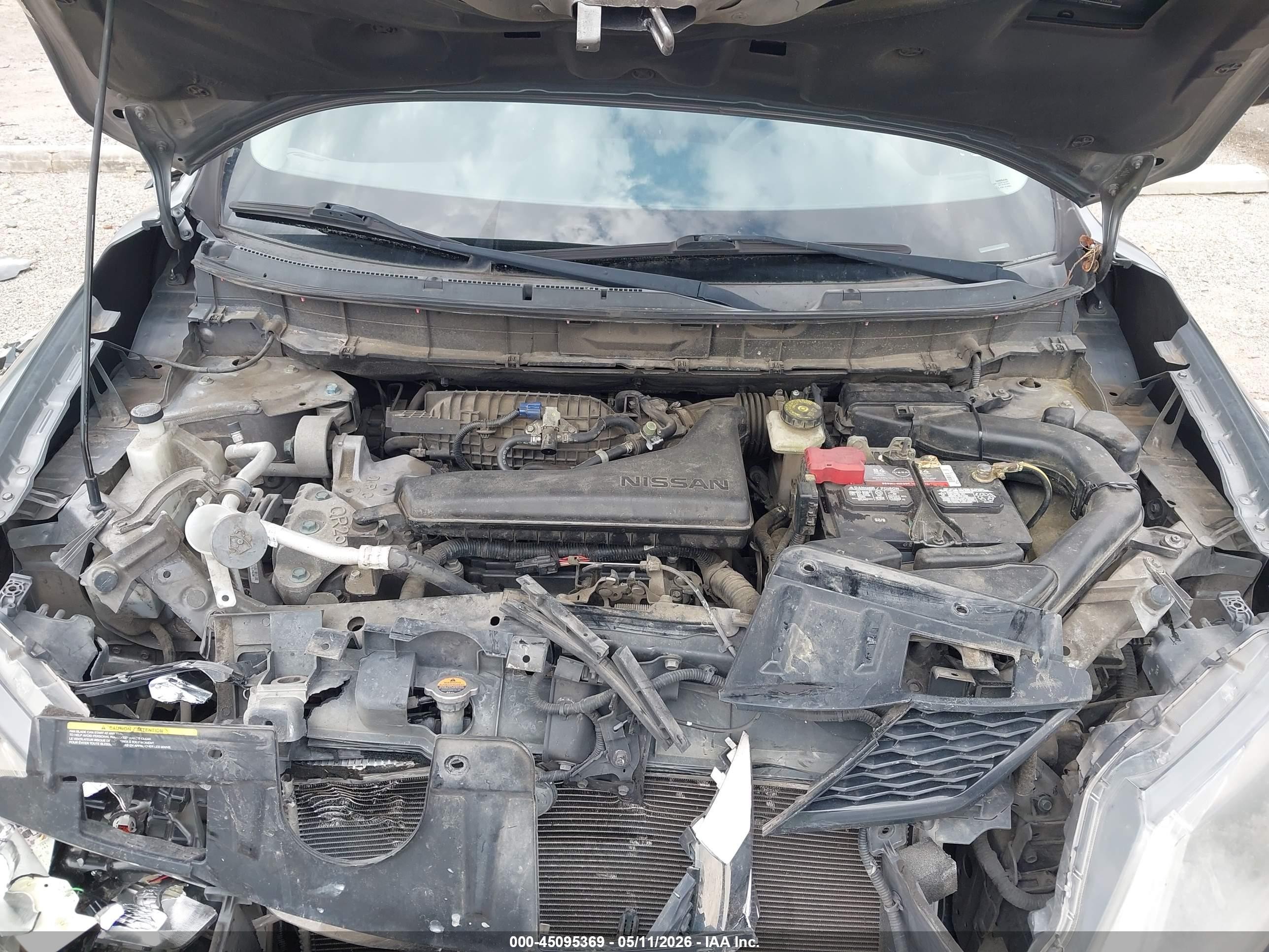 2015 Nissan Rogue Sv Gray vin: KNMAT2MT3FP584812