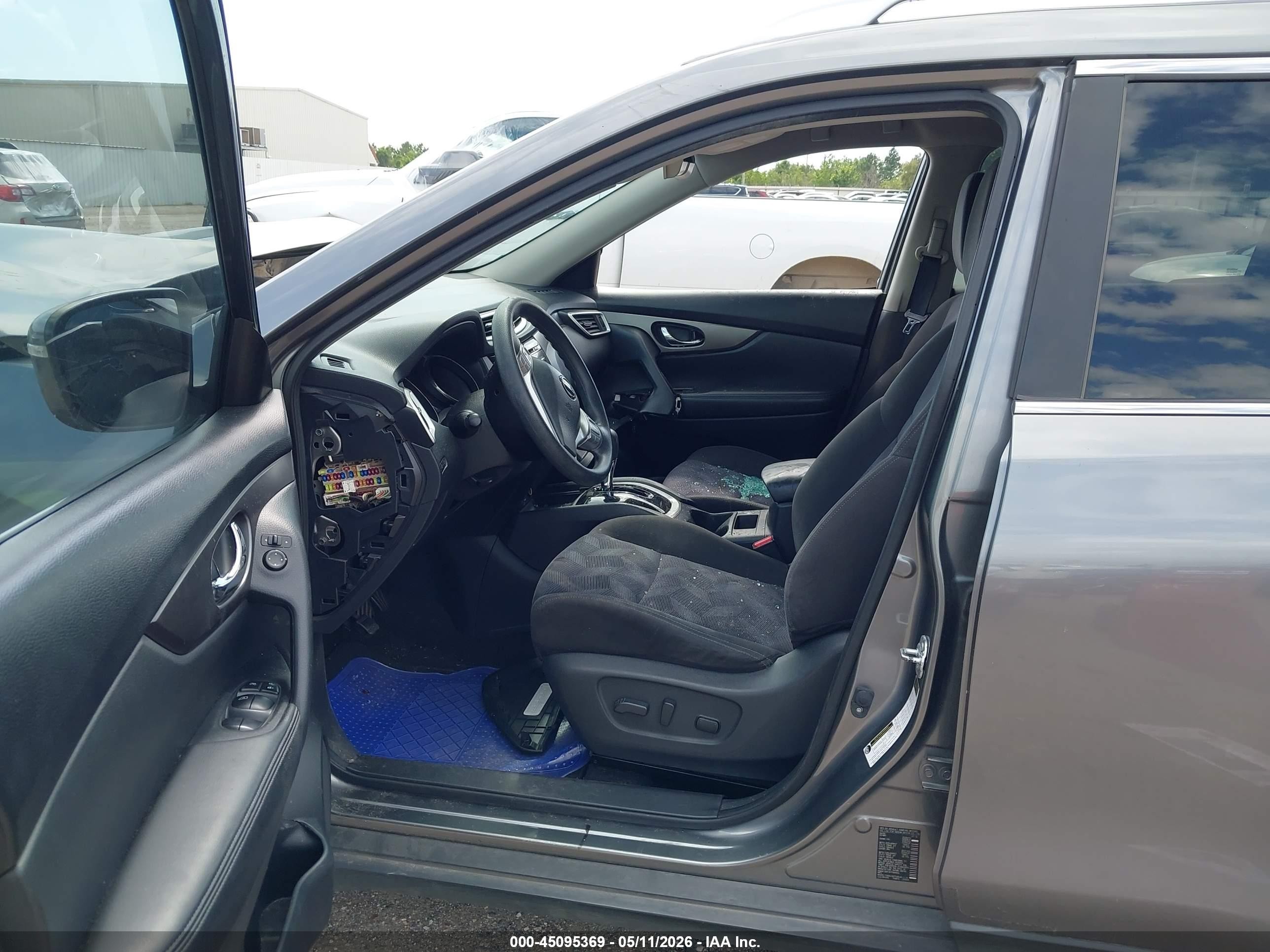 2015 Nissan Rogue Sv Gray vin: KNMAT2MT3FP584812