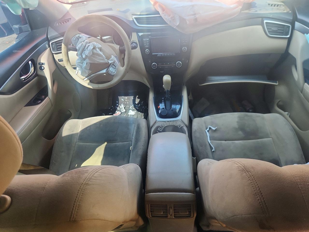 2015 Nissan Rogue Sv Red vin: KNMAT2MT3FP592537