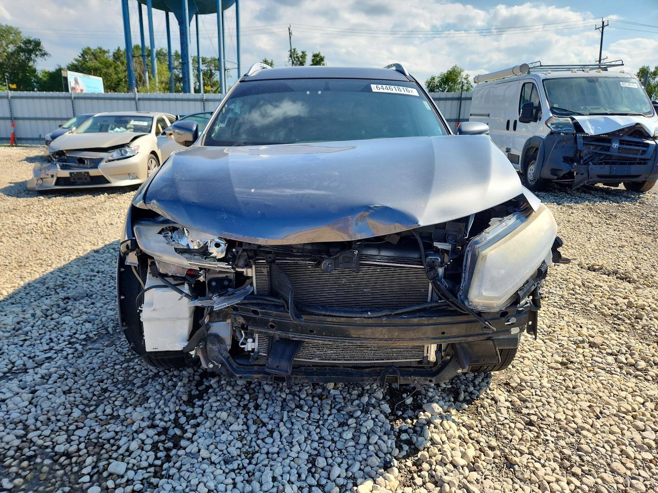2016 Nissan Rogue S Gray vin: KNMAT2MT3GP596606