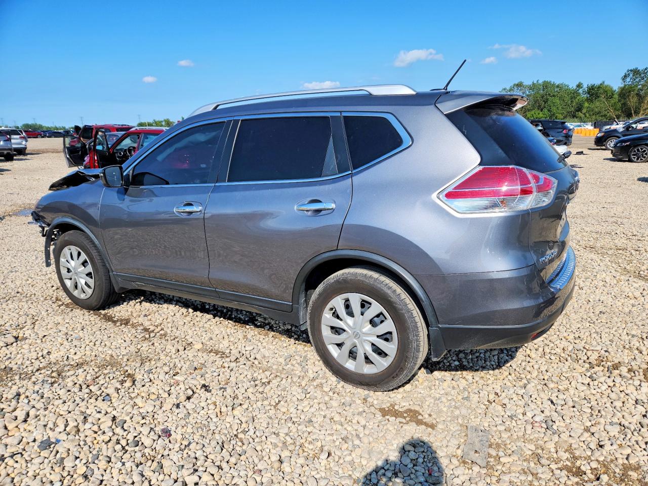 2016 Nissan Rogue S Gray vin: KNMAT2MT3GP596606