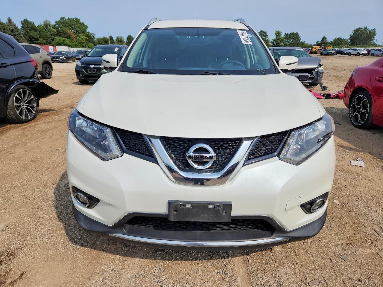 2016 Nissan Rogue Sl White vin: KNMAT2MT3GP732586