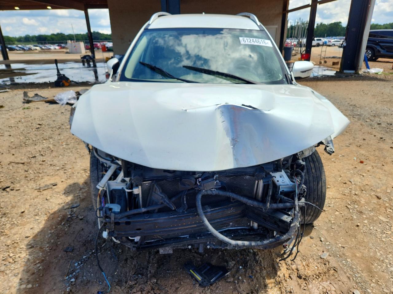 2018 Nissan Rogue Sv White vin: KNMAT2MT3JP614481