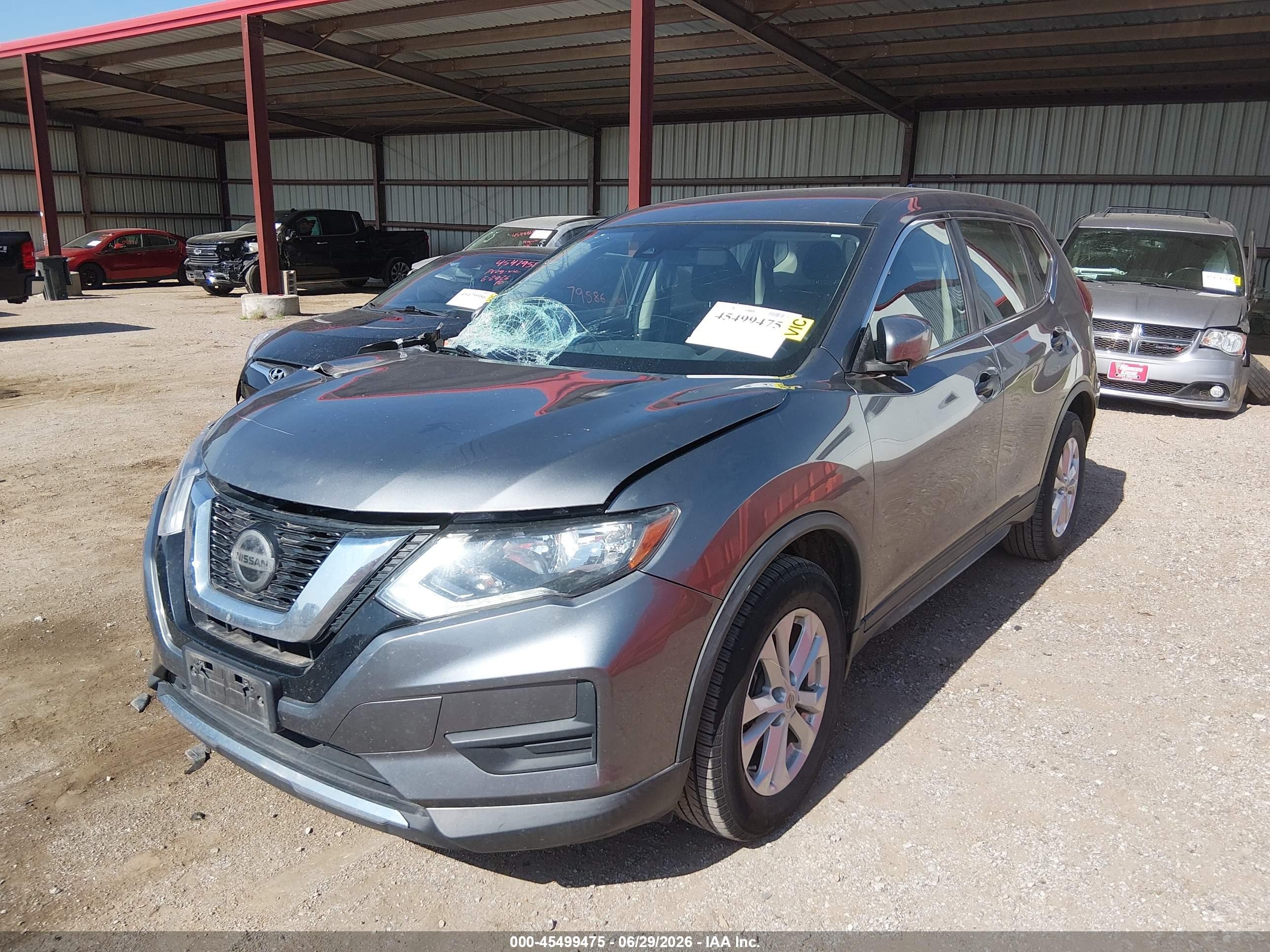 2019 Nissan Rogue S Gray vin: KNMAT2MT3KP549245
