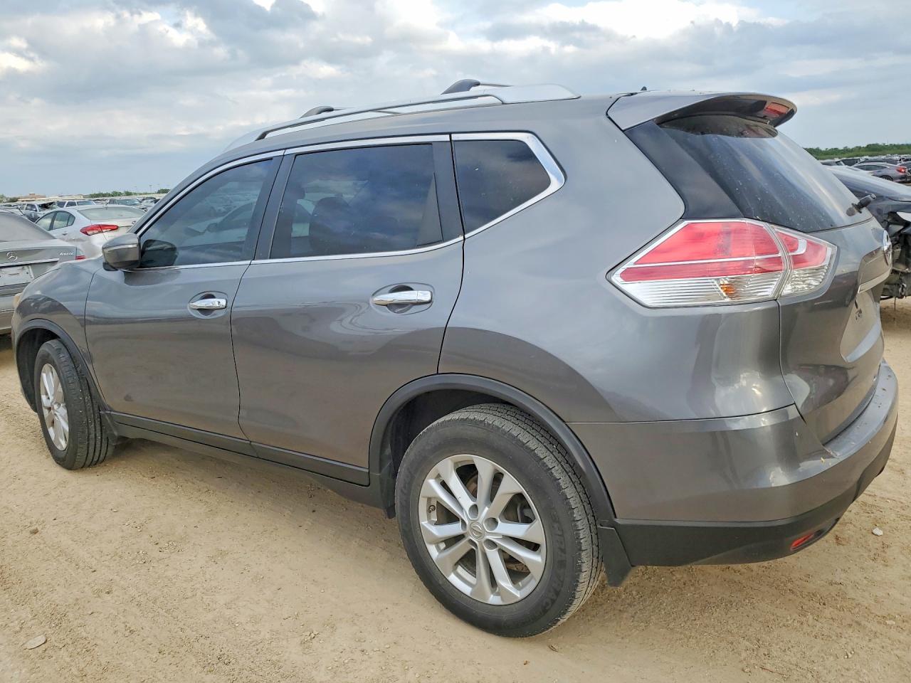 2015 Nissan Rogue Sv Серый vin: KNMAT2MT4FP523498