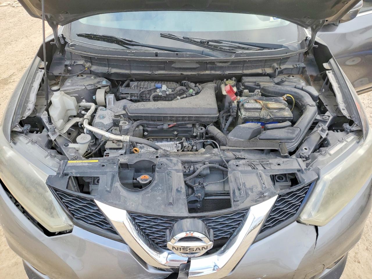 2015 Nissan Rogue Sv Серый vin: KNMAT2MT4FP523498