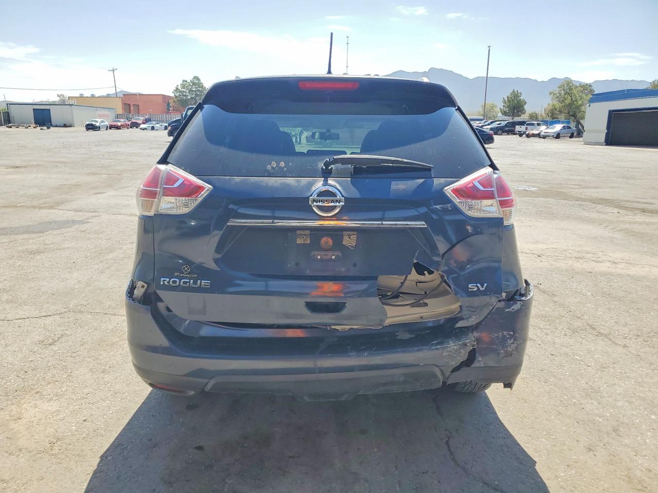 2015 Nissan Rogue Sv Blue vin: KNMAT2MT4FP525042