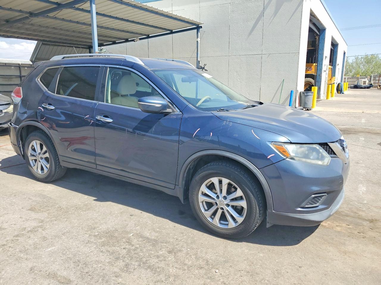 2015 Nissan Rogue Sv Blue vin: KNMAT2MT4FP525042