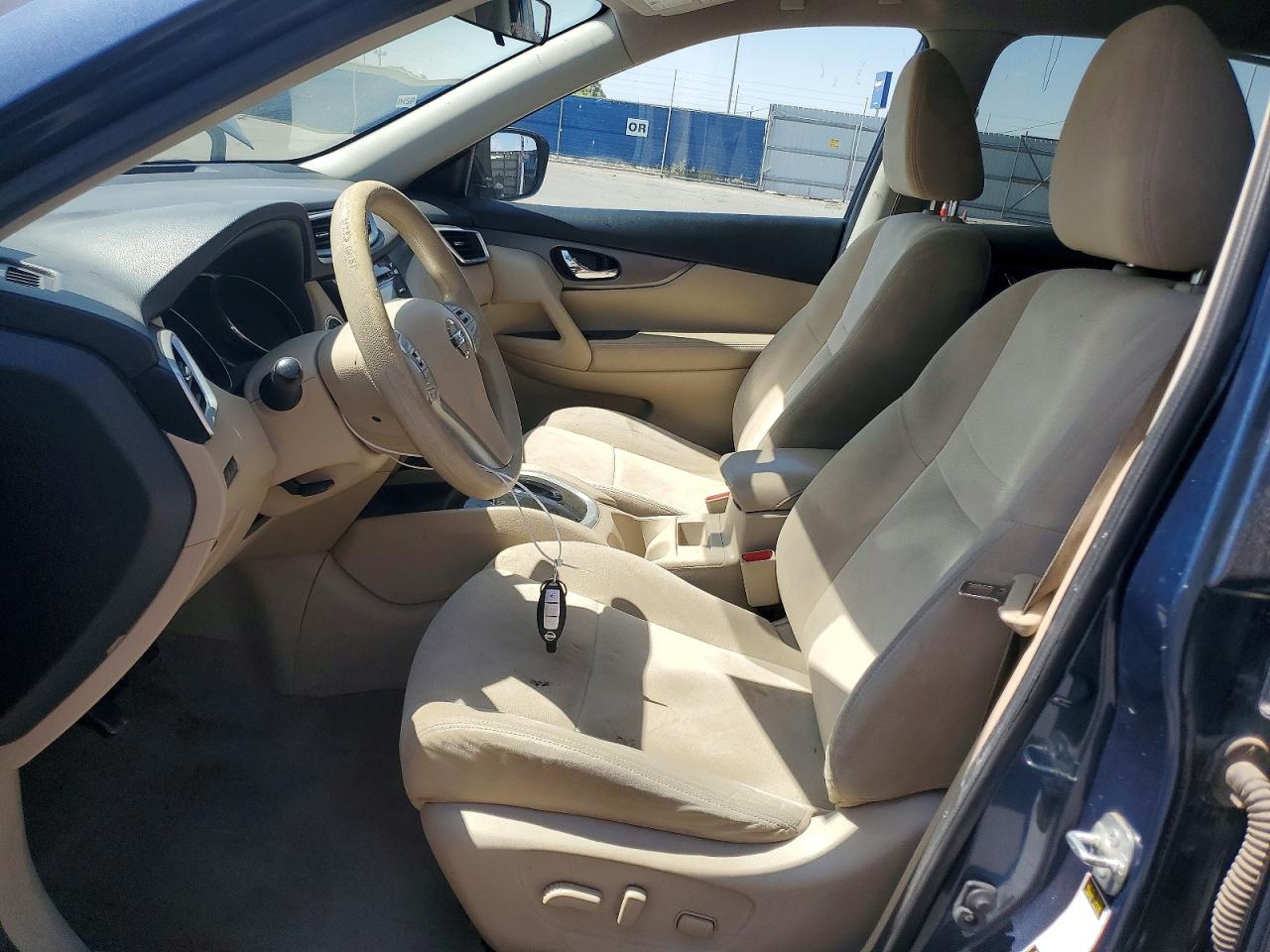 2015 Nissan Rogue Sv Blue vin: KNMAT2MT4FP525042