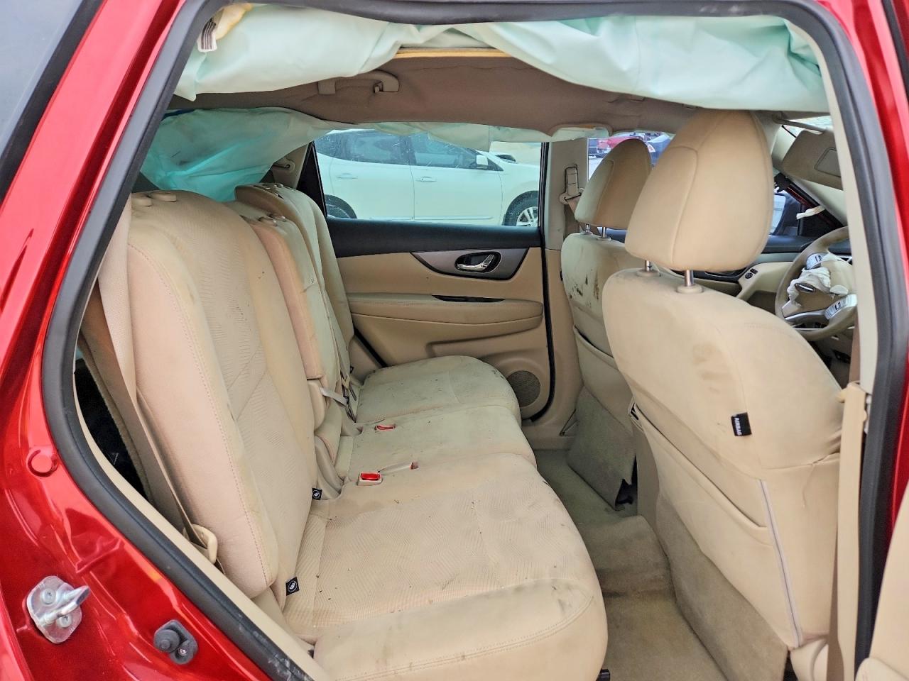 2015 Nissan Rogue S Burgundy vin: KNMAT2MT4FP536803