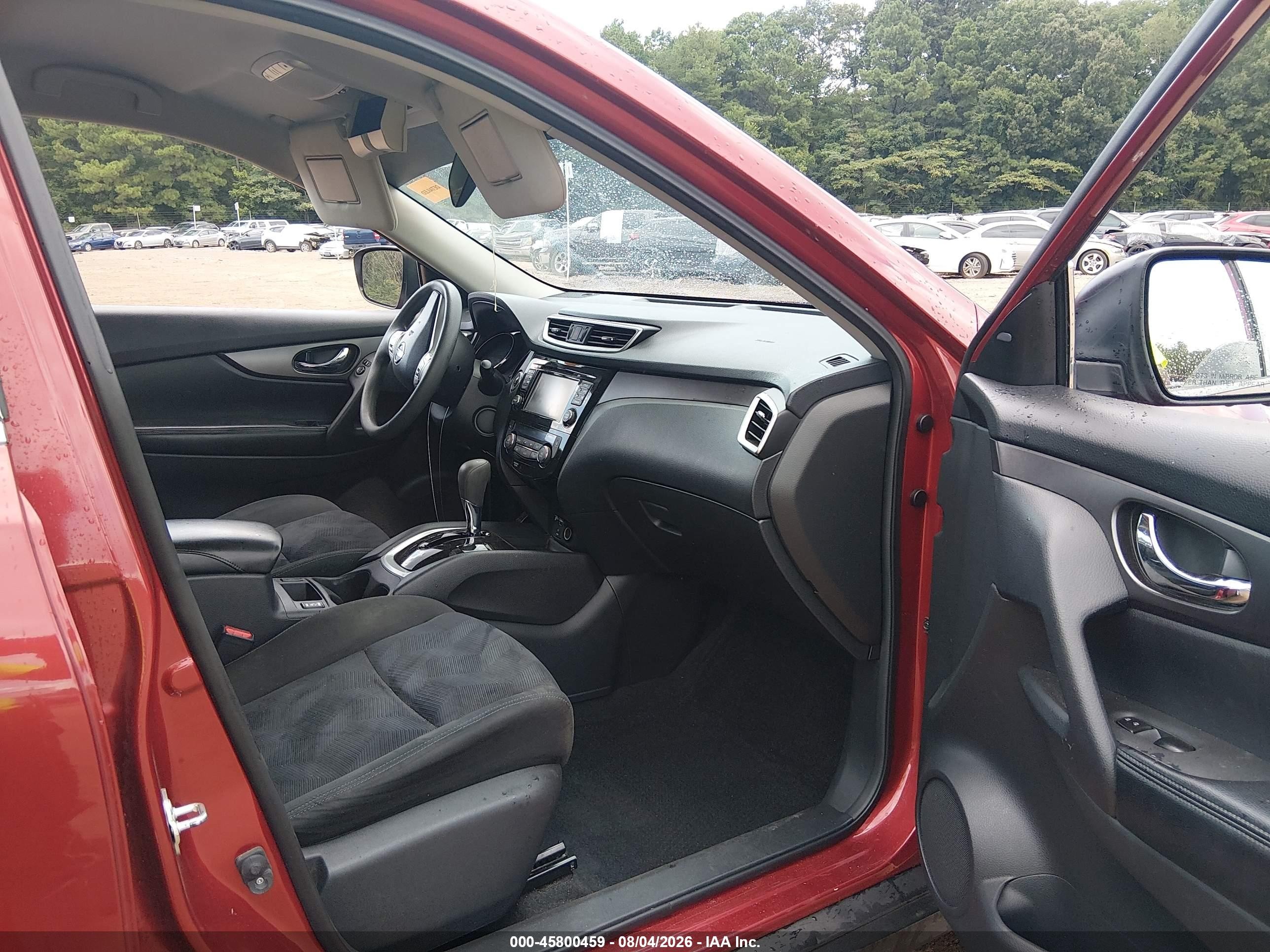 2015 Nissan Rogue Sv Burgundy vin: KNMAT2MT4FP548627