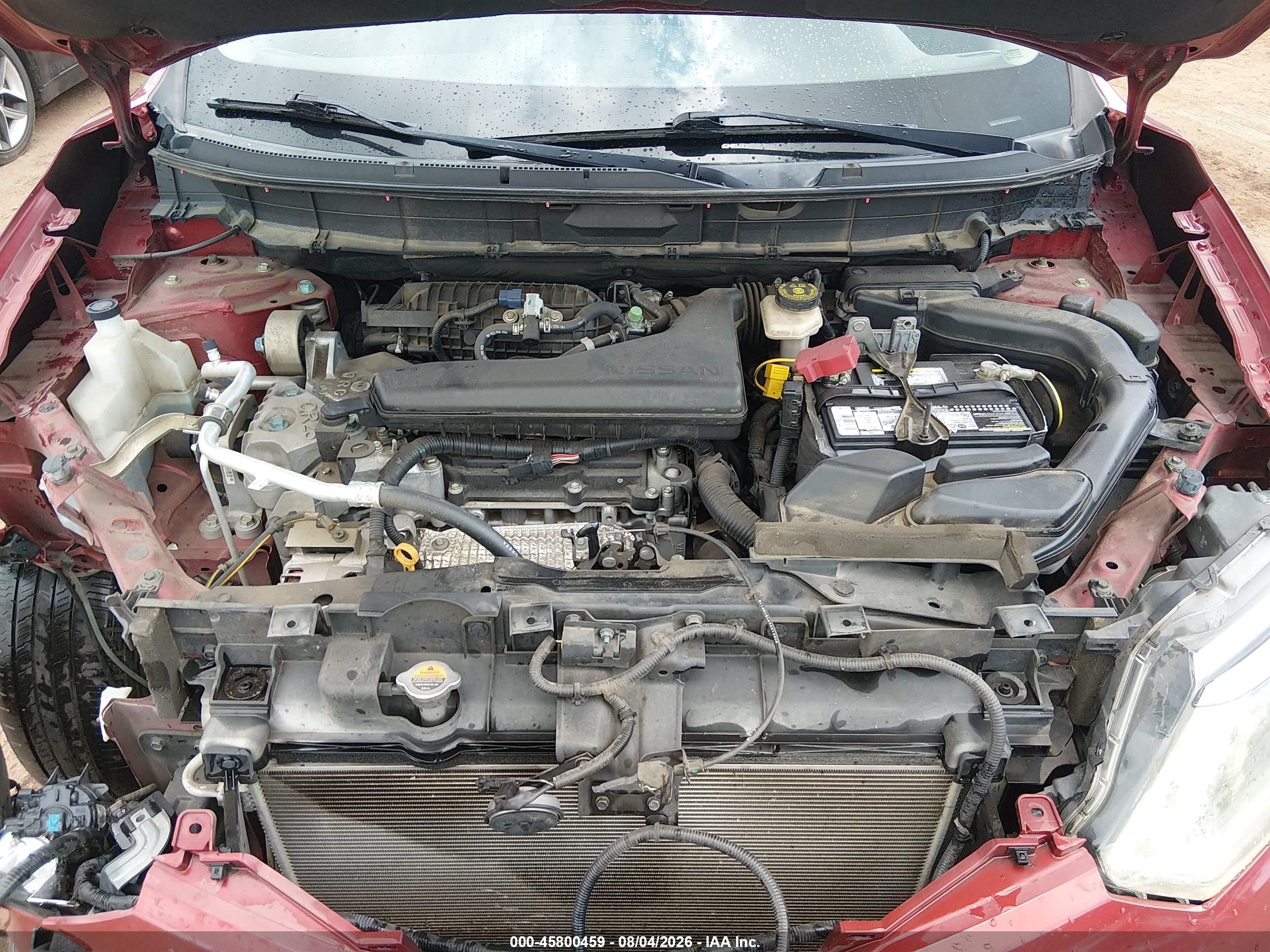 2015 Nissan Rogue Sv Burgundy vin: KNMAT2MT4FP548627