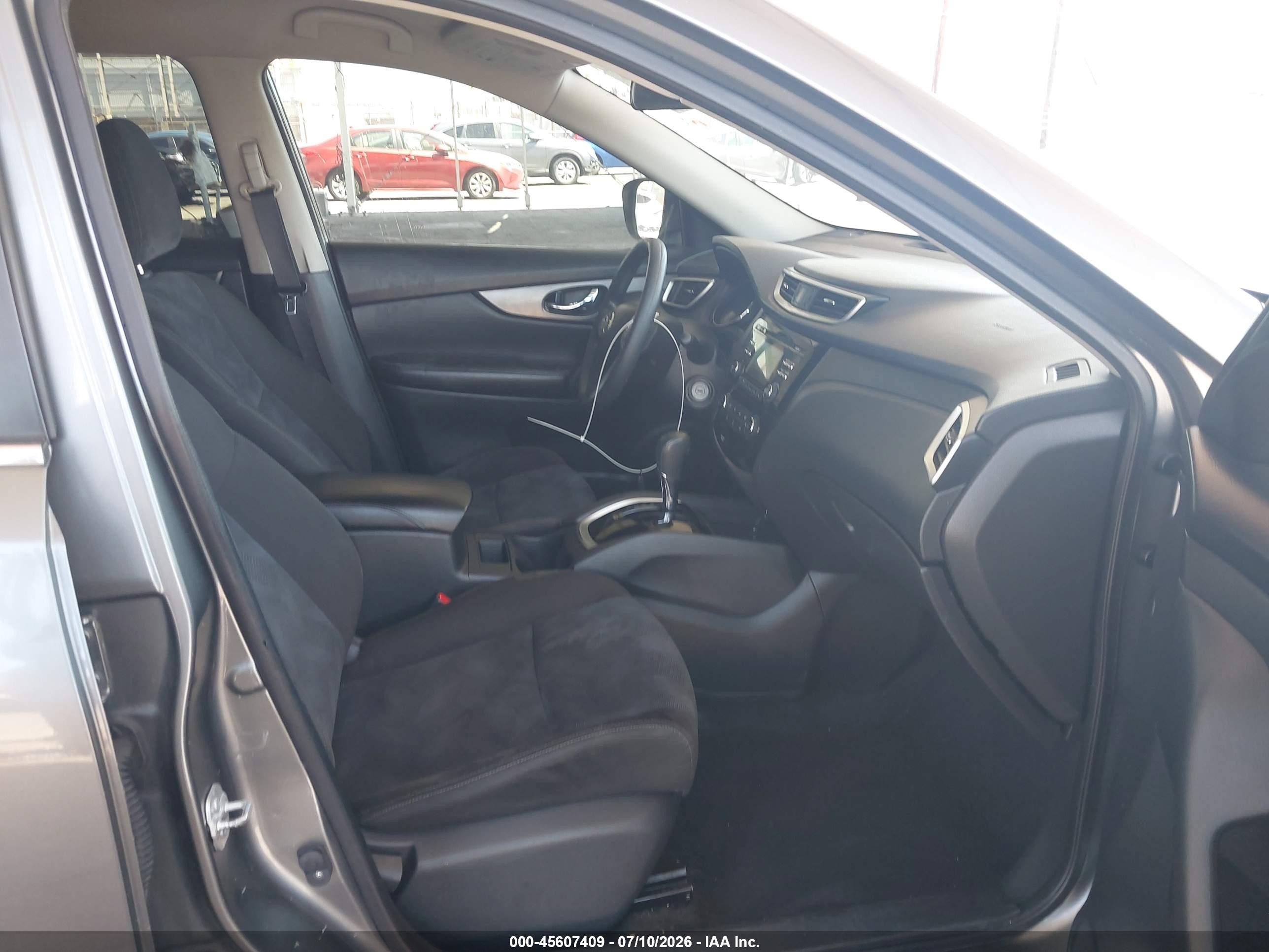 2015 Nissan Rogue S Gray vin: KNMAT2MT4FP551804
