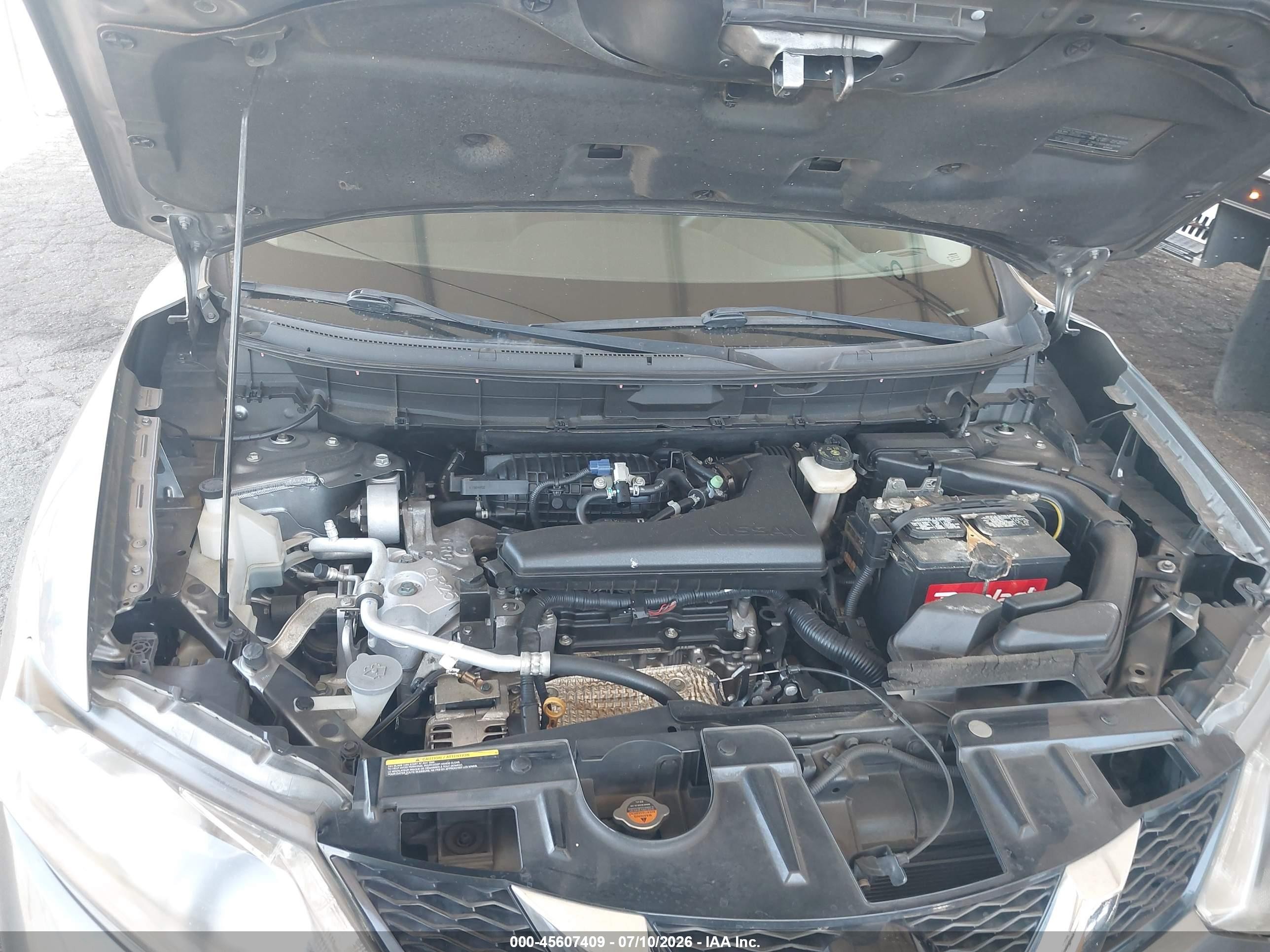 2015 Nissan Rogue S Gray vin: KNMAT2MT4FP551804