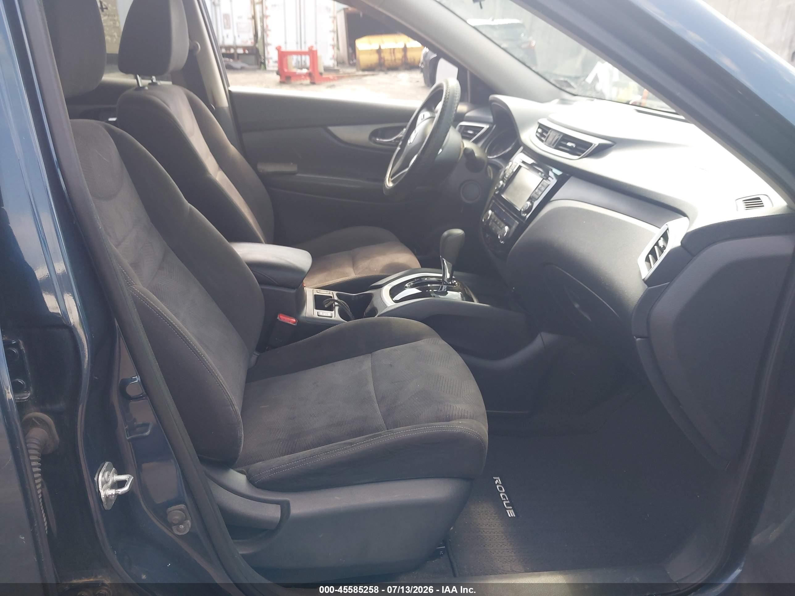2015 Nissan Rogue Sv Blue vin: KNMAT2MT4FP555335