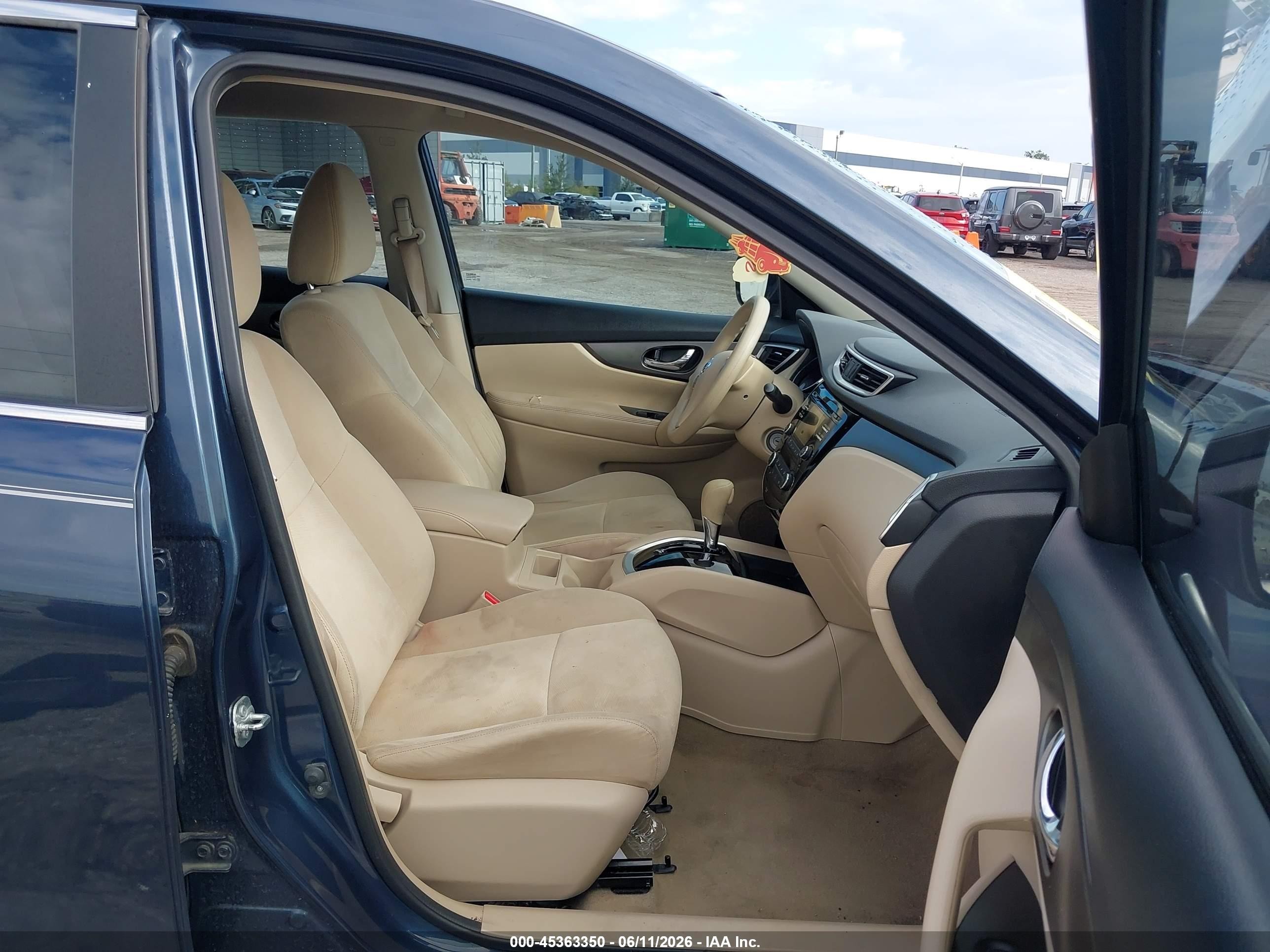 2015 Nissan Rogue S Navy vin: KNMAT2MT4FP556761