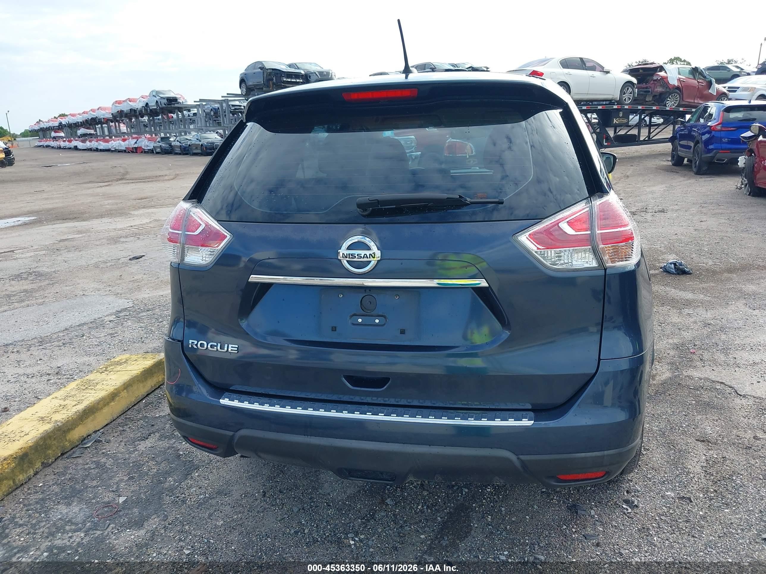 2015 Nissan Rogue S Navy vin: KNMAT2MT4FP556761