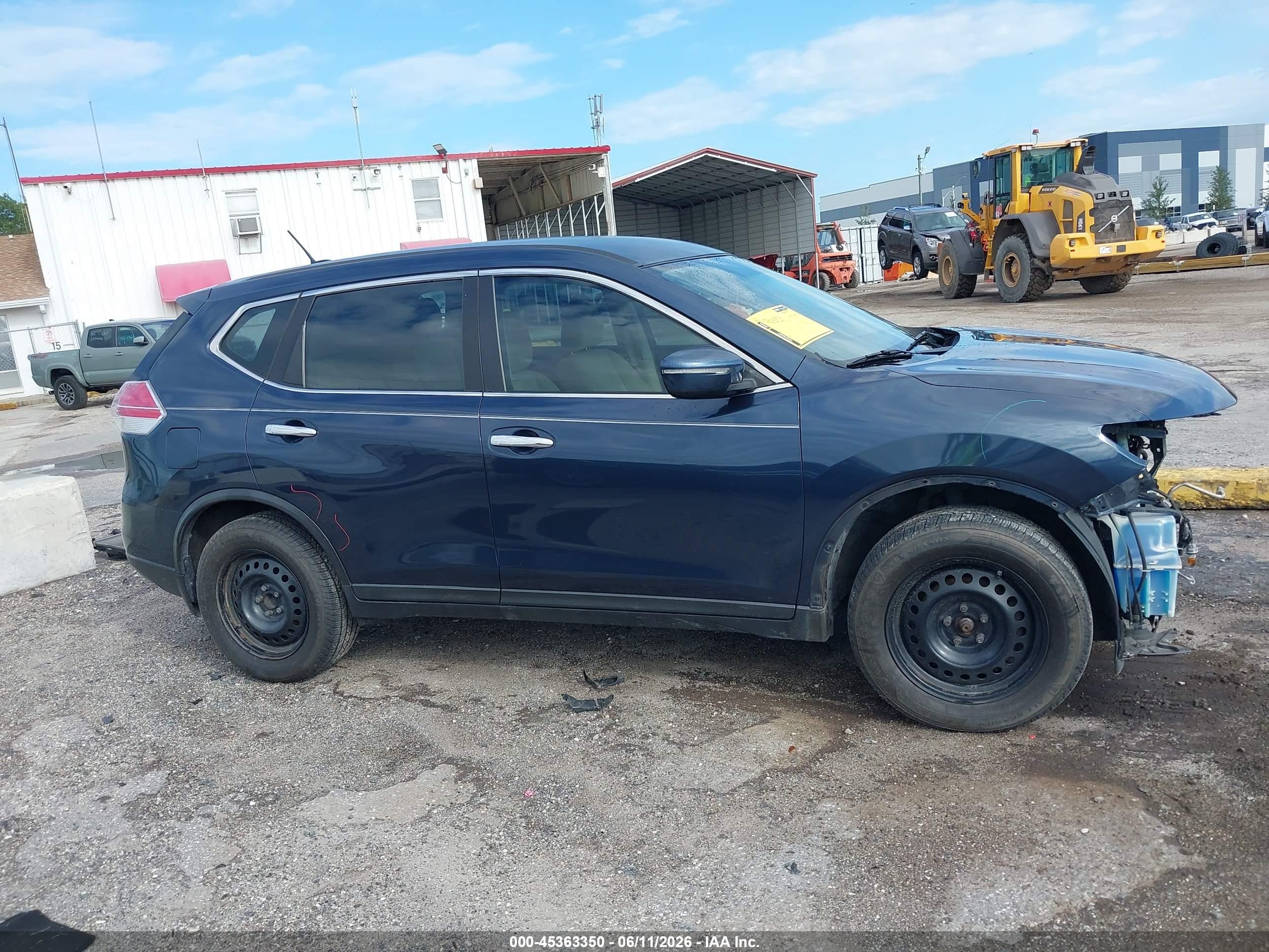 2015 Nissan Rogue S Navy vin: KNMAT2MT4FP556761