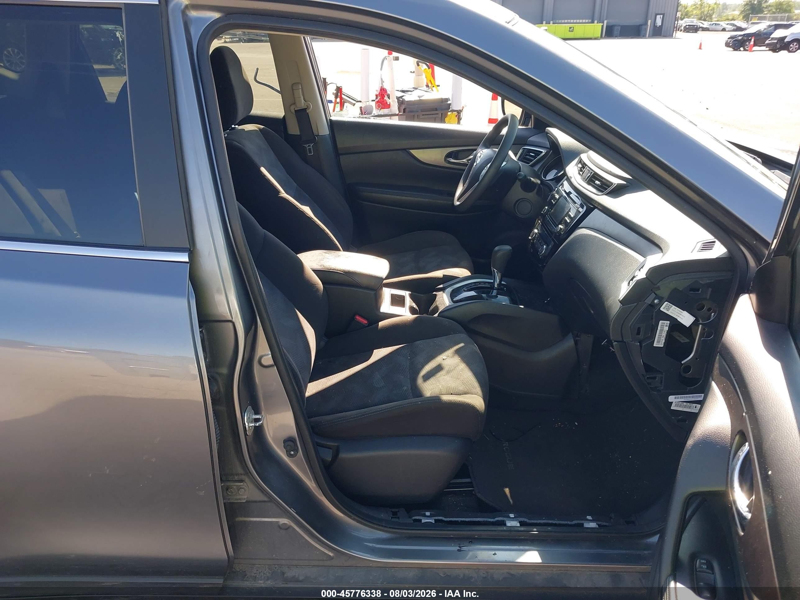 2015 Nissan Rogue Sv Gray vin: KNMAT2MT4FP561720