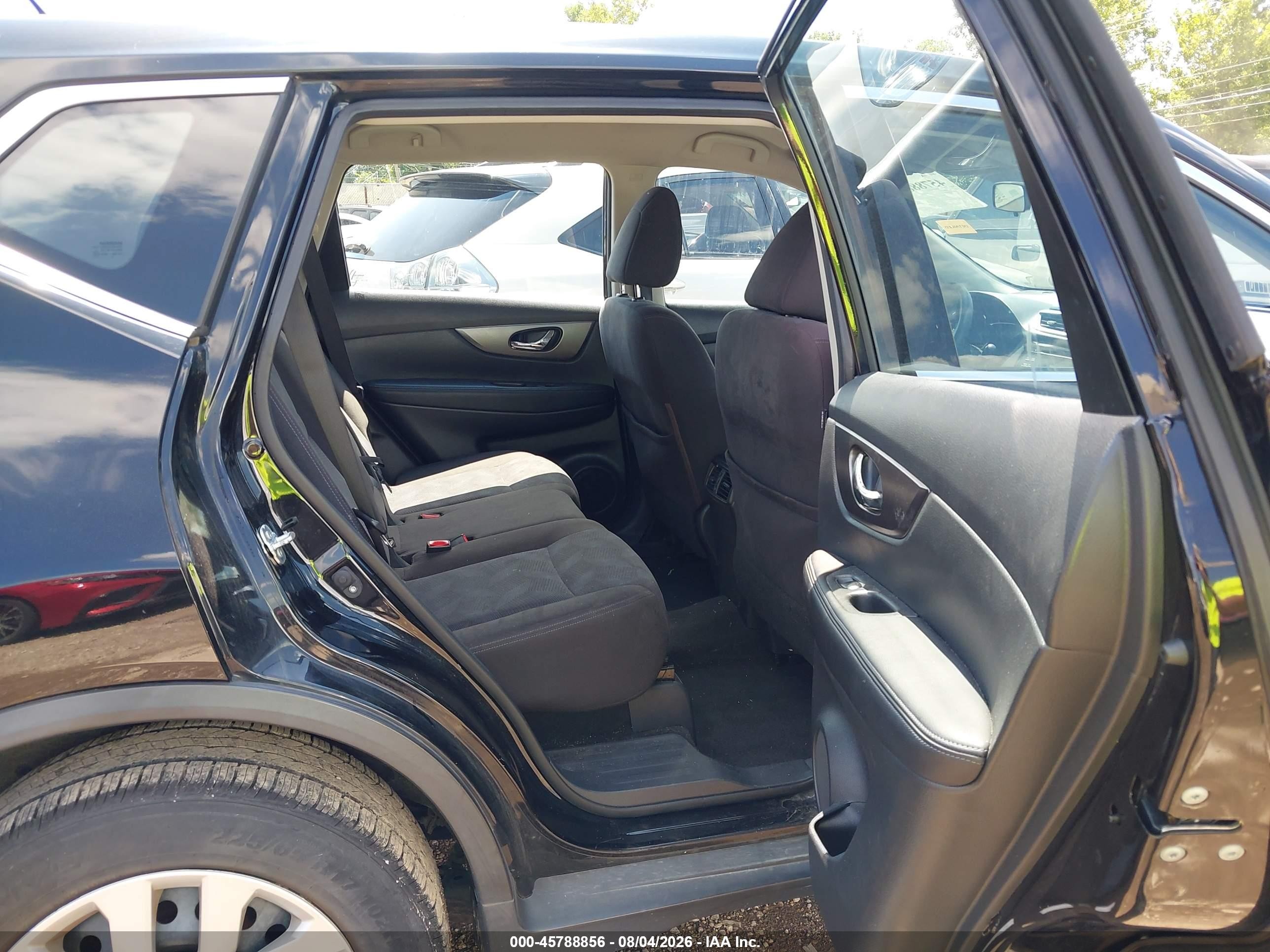 2015 Nissan Rogue S Black vin: KNMAT2MT4FP563077