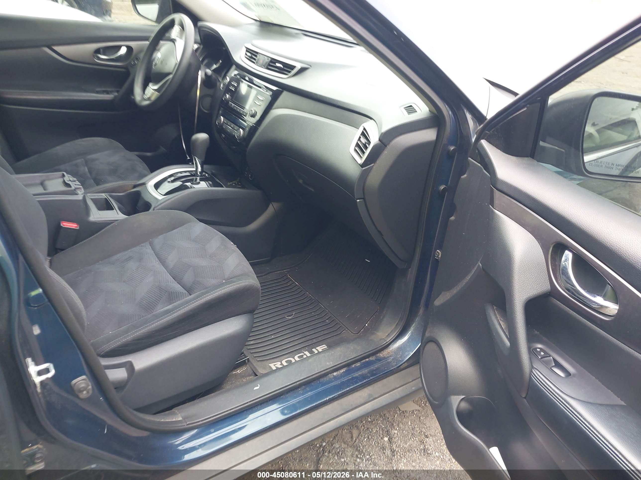2015 Nissan Rogue Sv Dark Blue vin: KNMAT2MT4FP563287