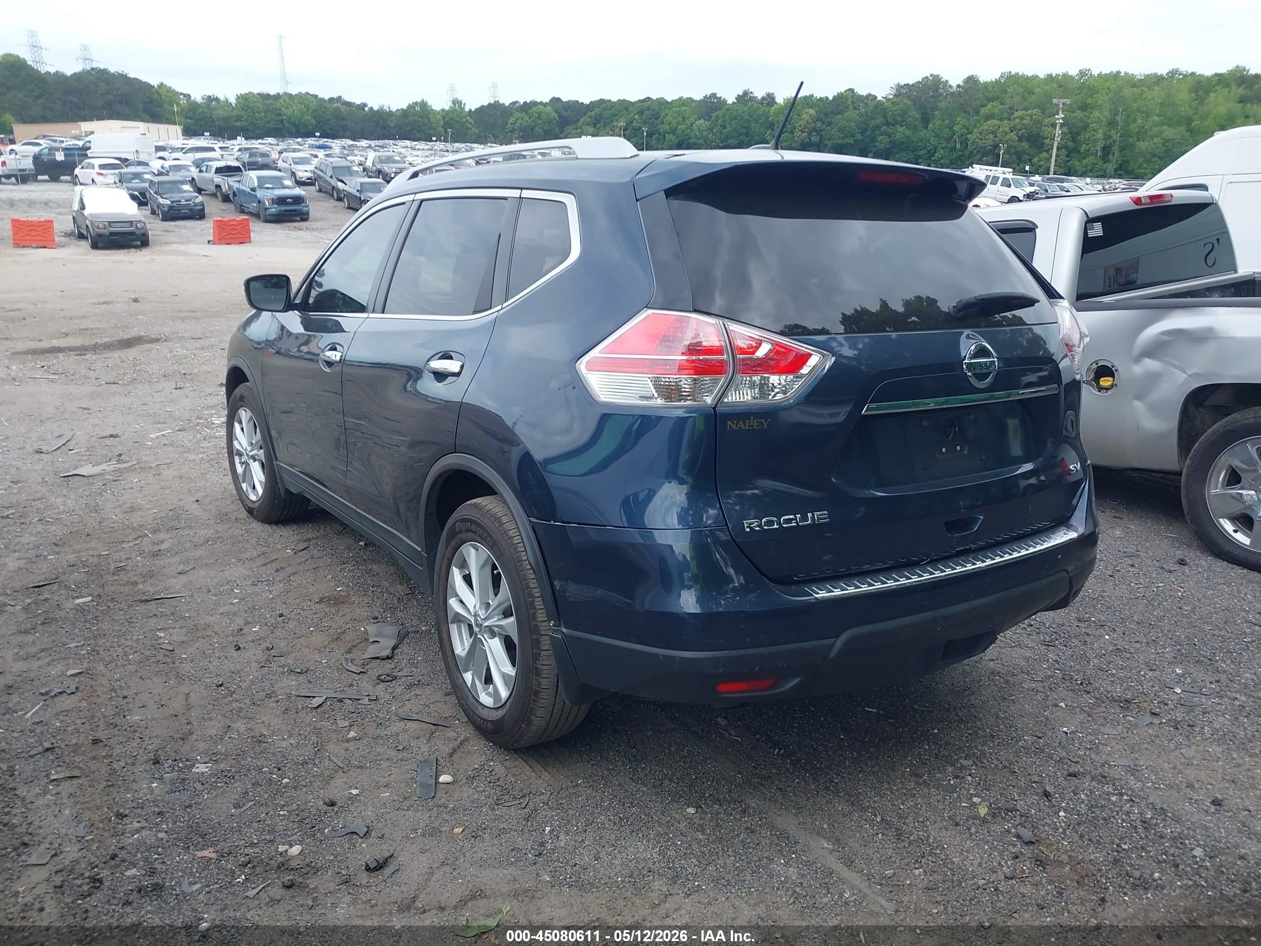 2015 Nissan Rogue Sv Dark Blue vin: KNMAT2MT4FP563287