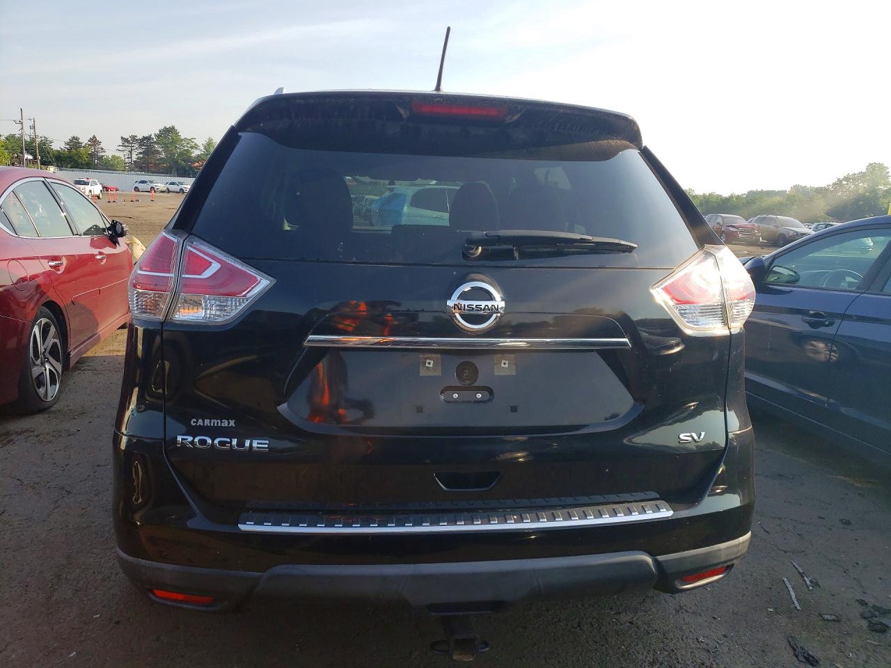 2015 Nissan Rogue Sv Black vin: KNMAT2MT4FP583541