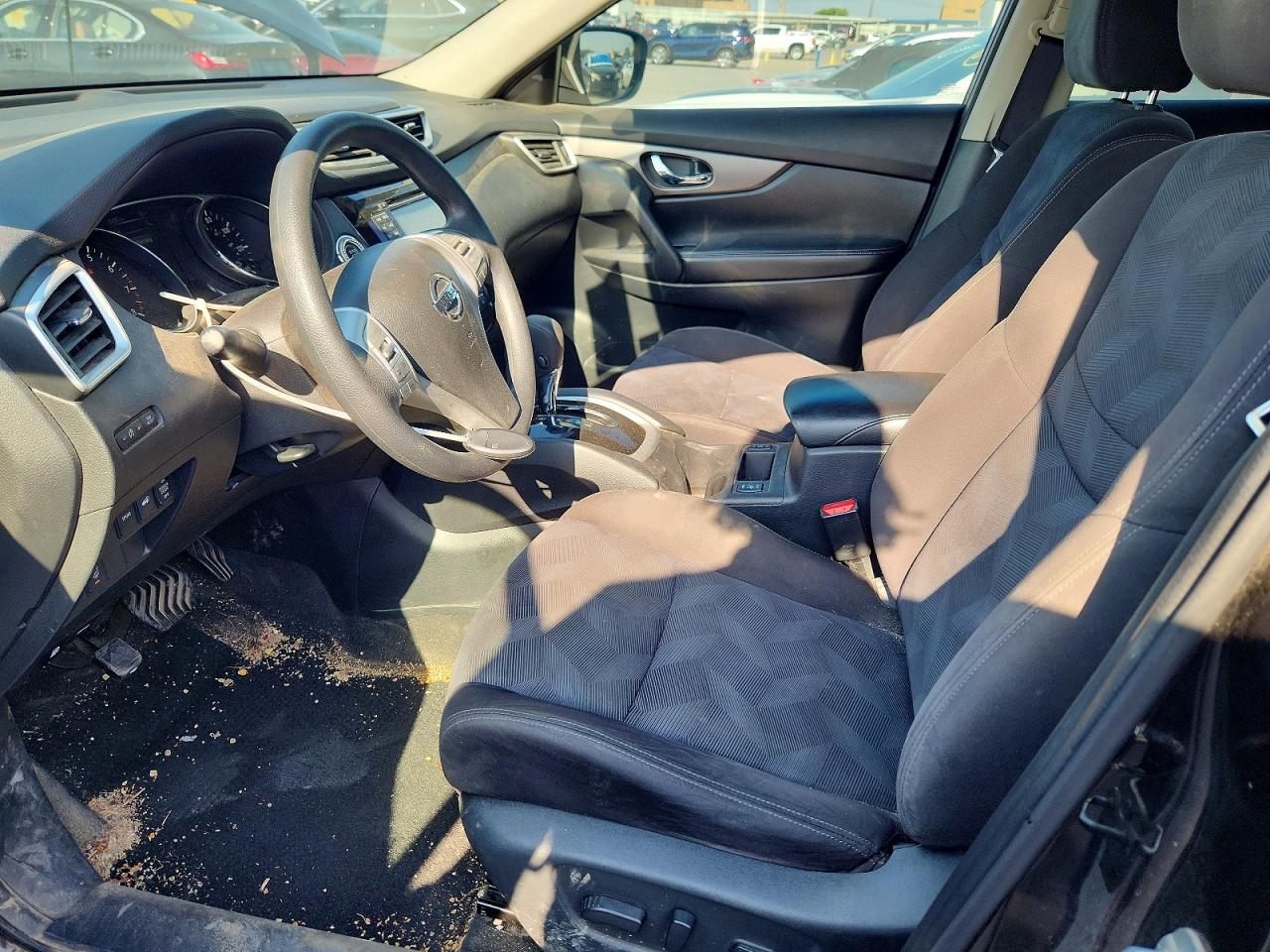 2015 Nissan Rogue Sv Black vin: KNMAT2MT4FP589923