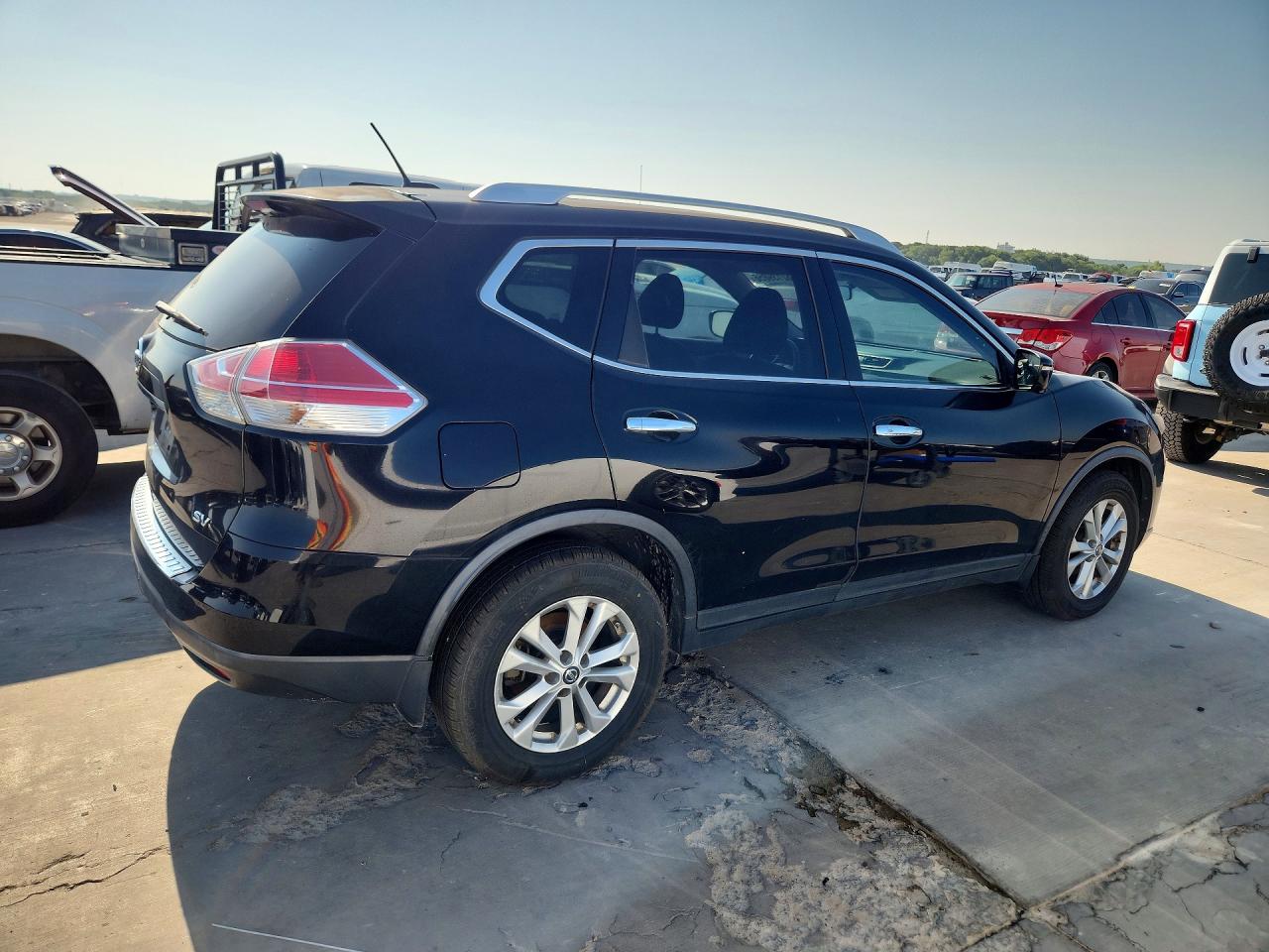 2015 Nissan Rogue Sv Black vin: KNMAT2MT4FP589923