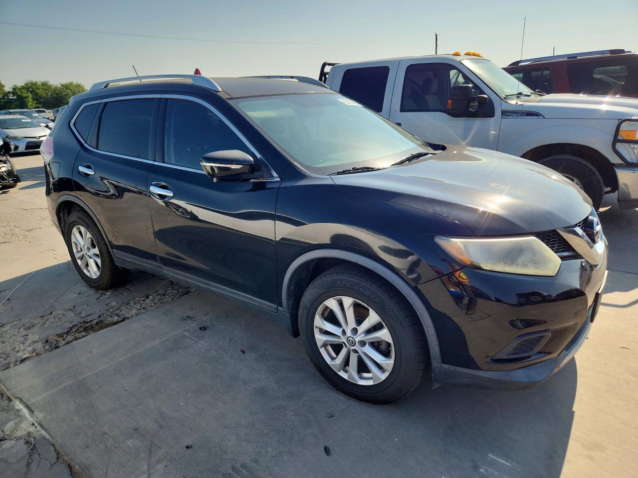 2015 Nissan Rogue Sv Black vin: KNMAT2MT4FP589923