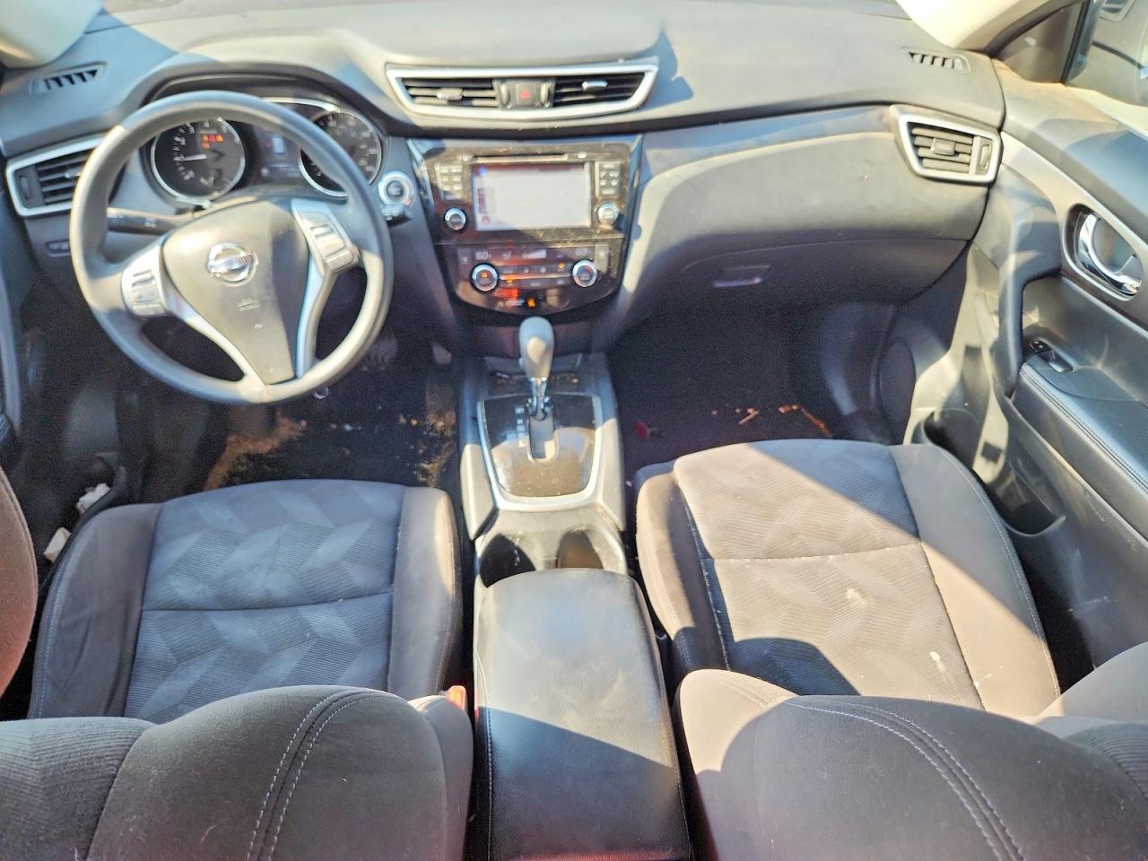 2015 Nissan Rogue Sv Black vin: KNMAT2MT4FP589923
