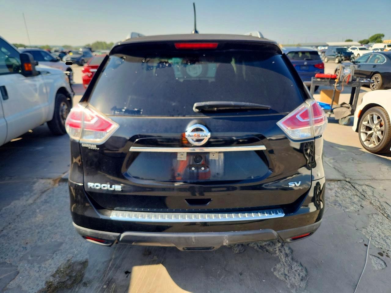 2015 Nissan Rogue Sv Black vin: KNMAT2MT4FP589923