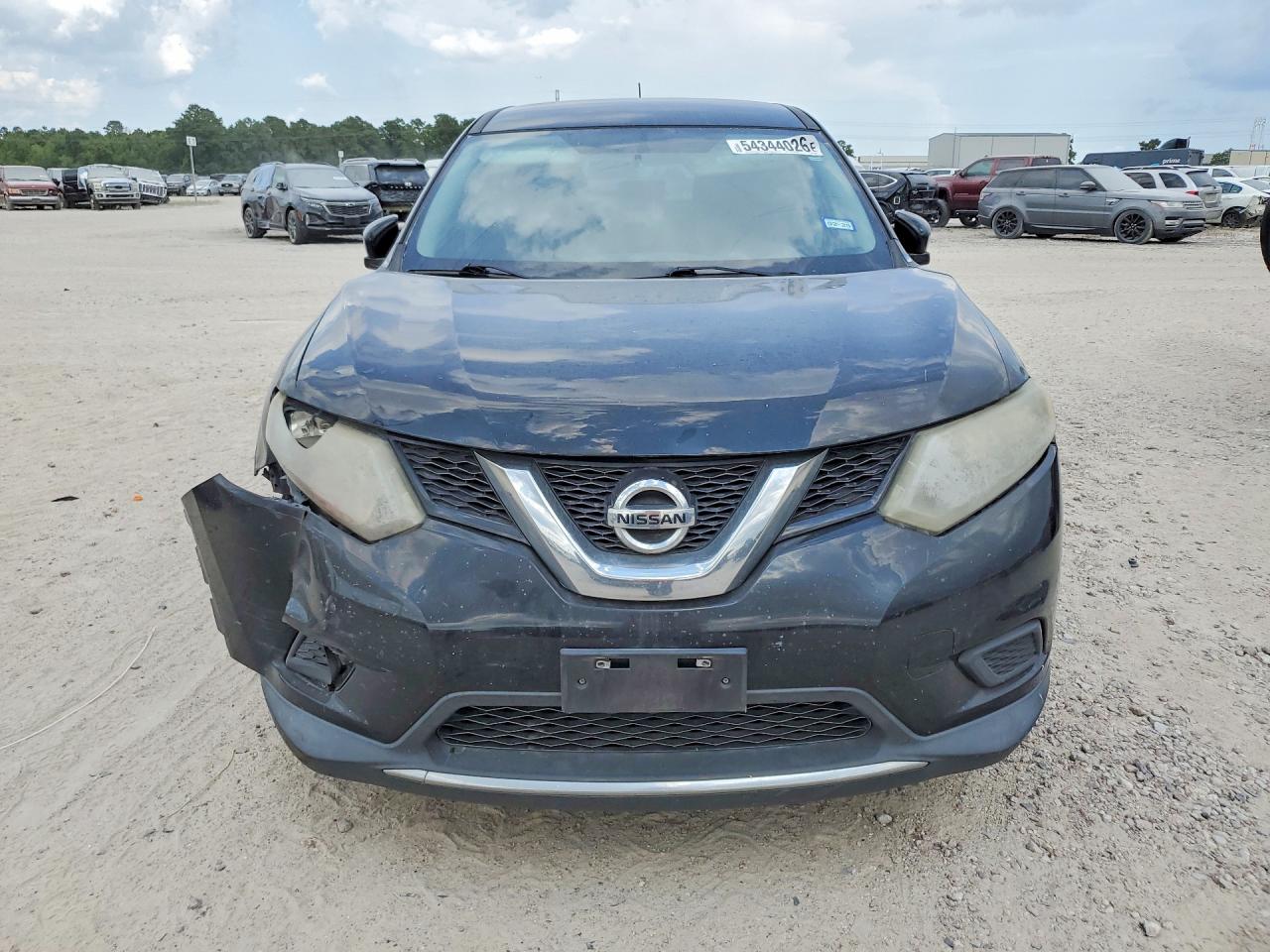 2015 Nissan Rogue S Black vin: KNMAT2MT4FP589971