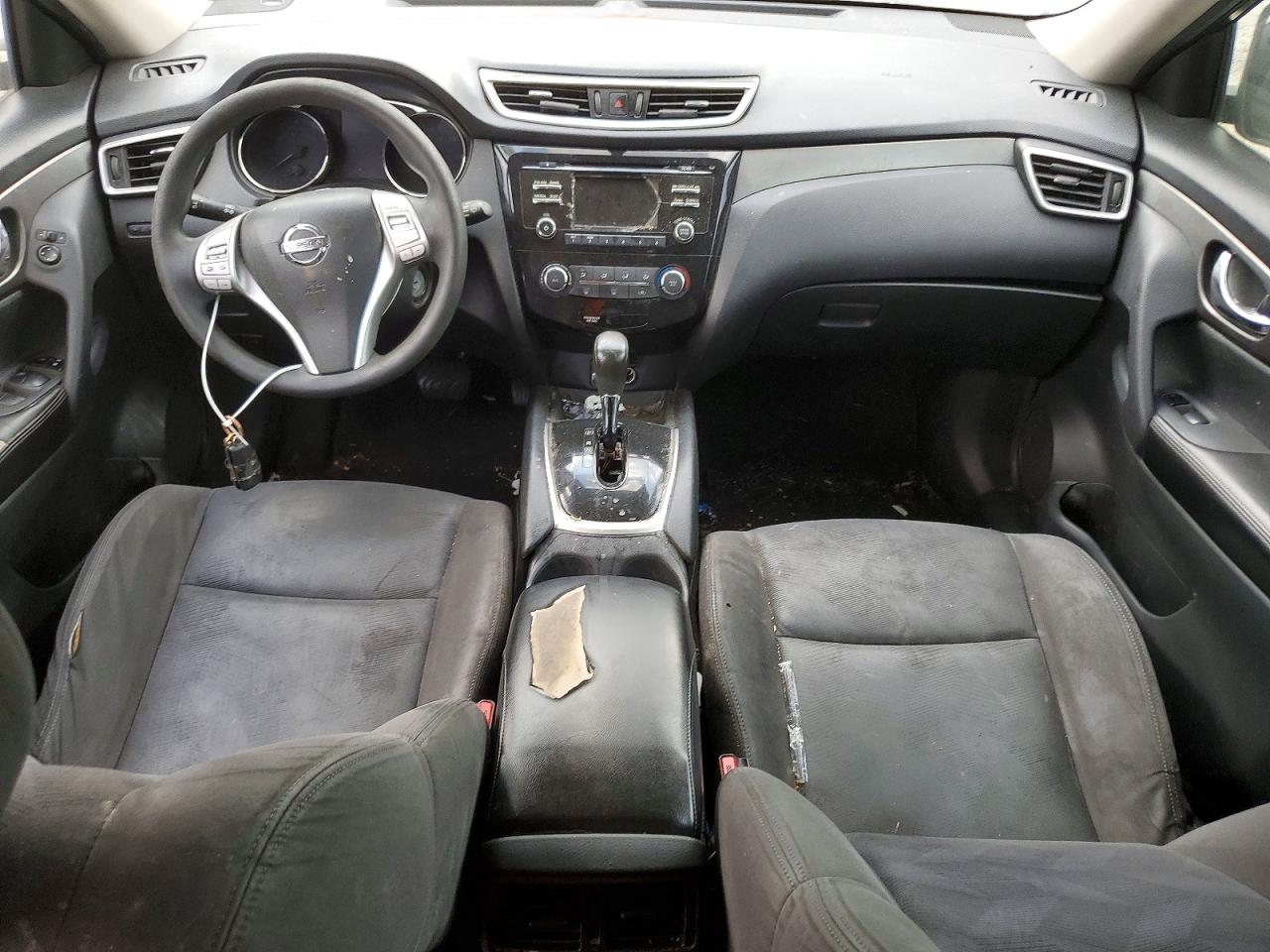 2015 Nissan Rogue S Black vin: KNMAT2MT4FP589971