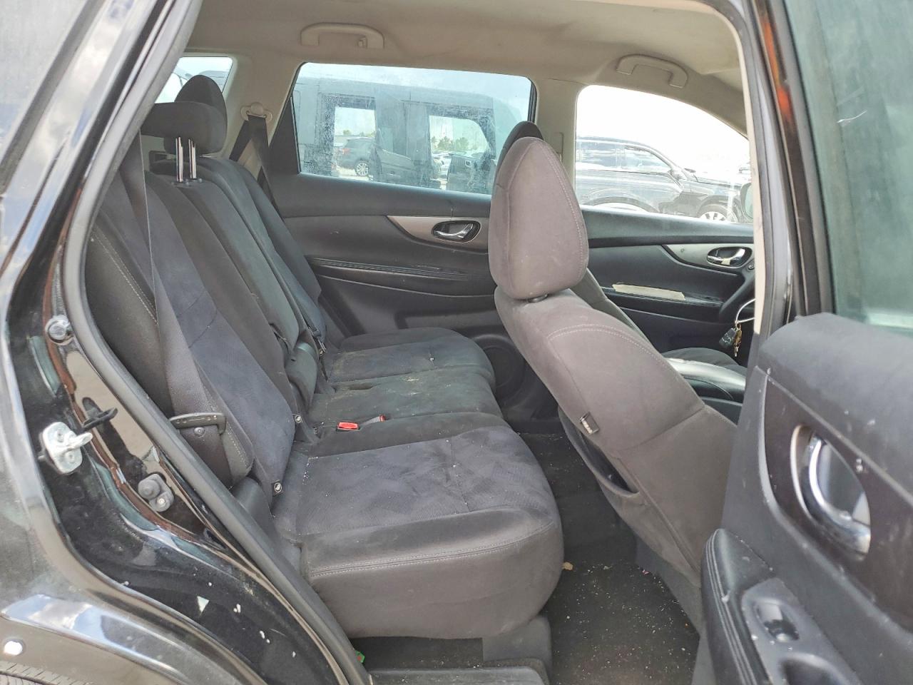 2015 Nissan Rogue S Black vin: KNMAT2MT4FP589971